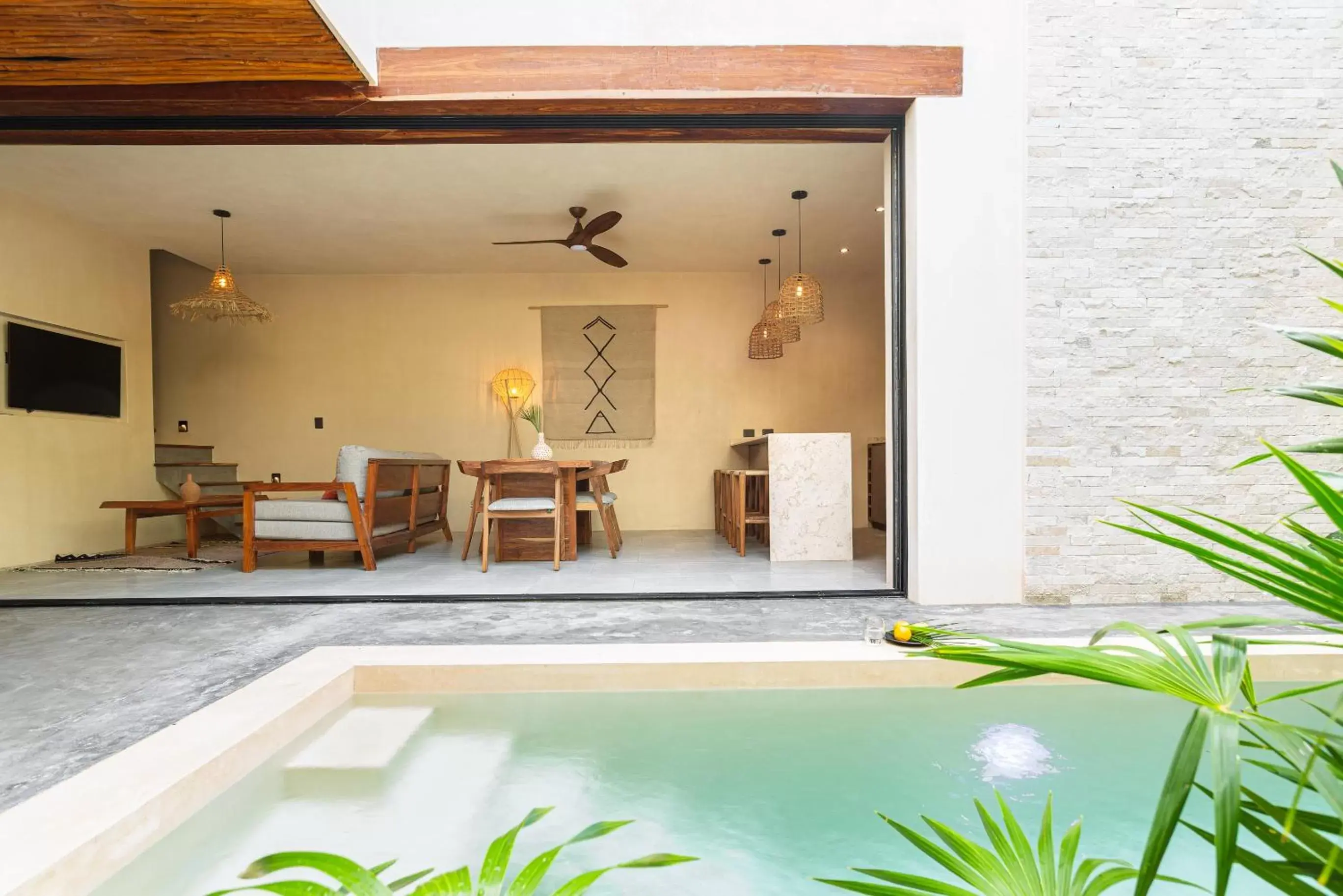 Patio, Swimming Pool in Atman Residences Tulum Hotel