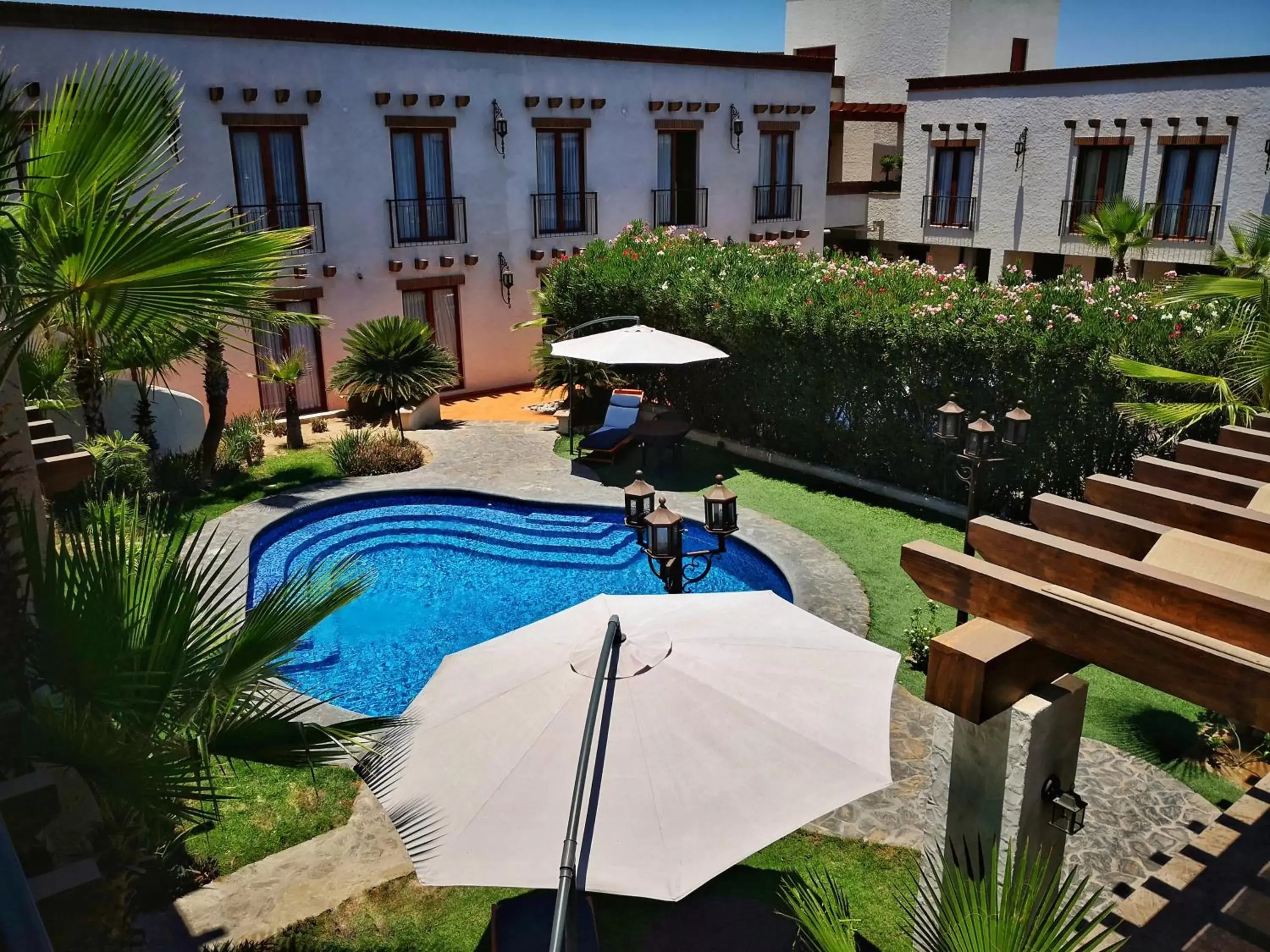 Garden, Pool View in Seven Crown La Paz Centro Historico
