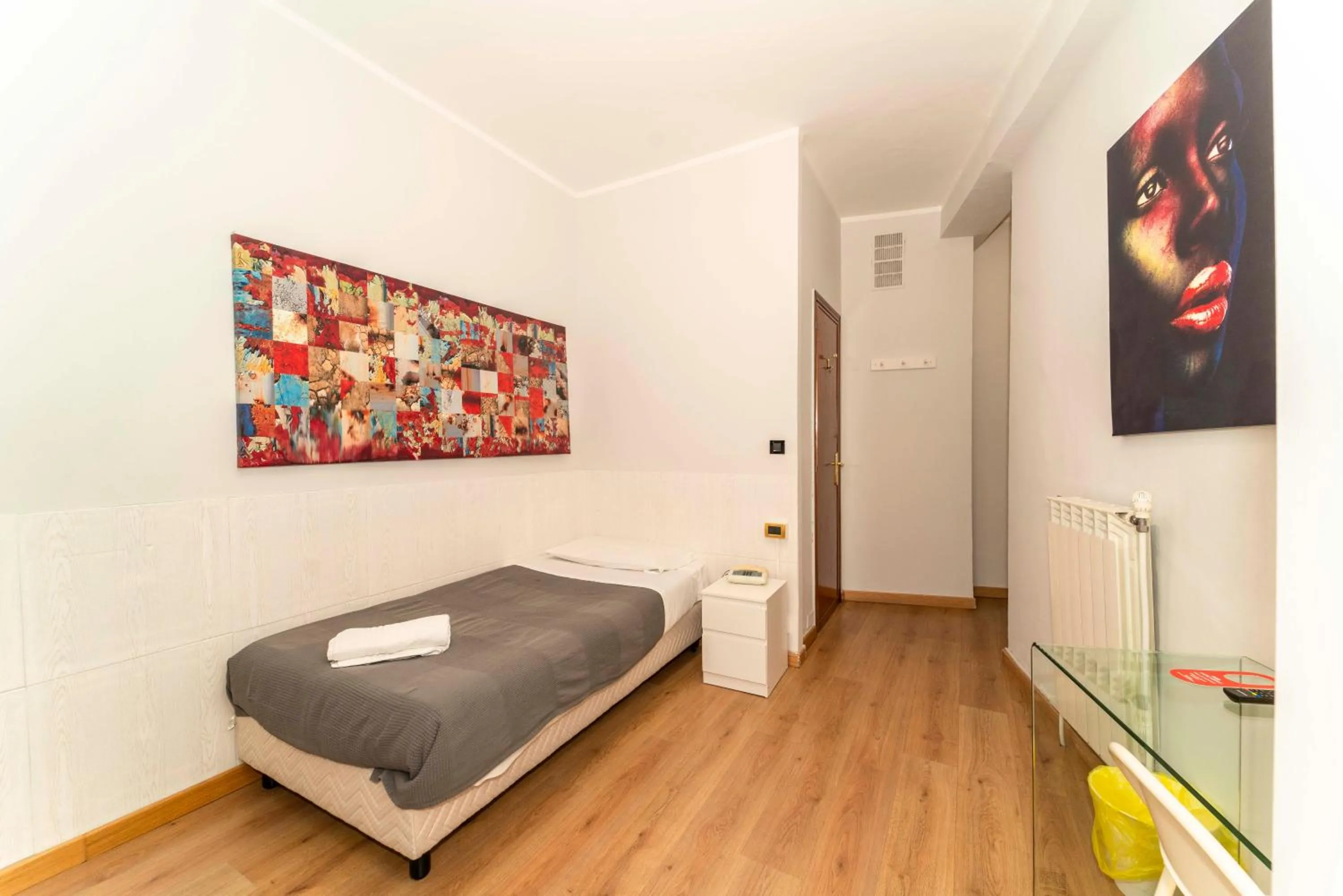 Bed in Hotel Cristallo Torino