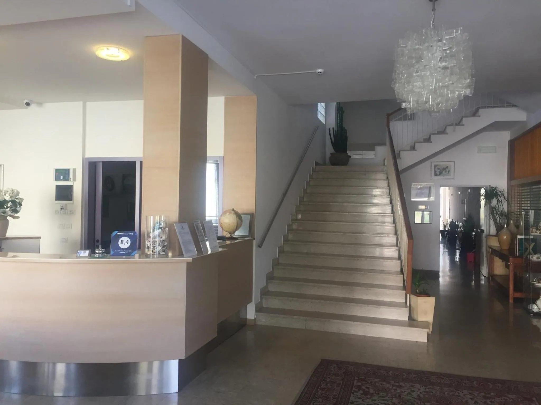 Lobby or reception in Hotel St. Moritz