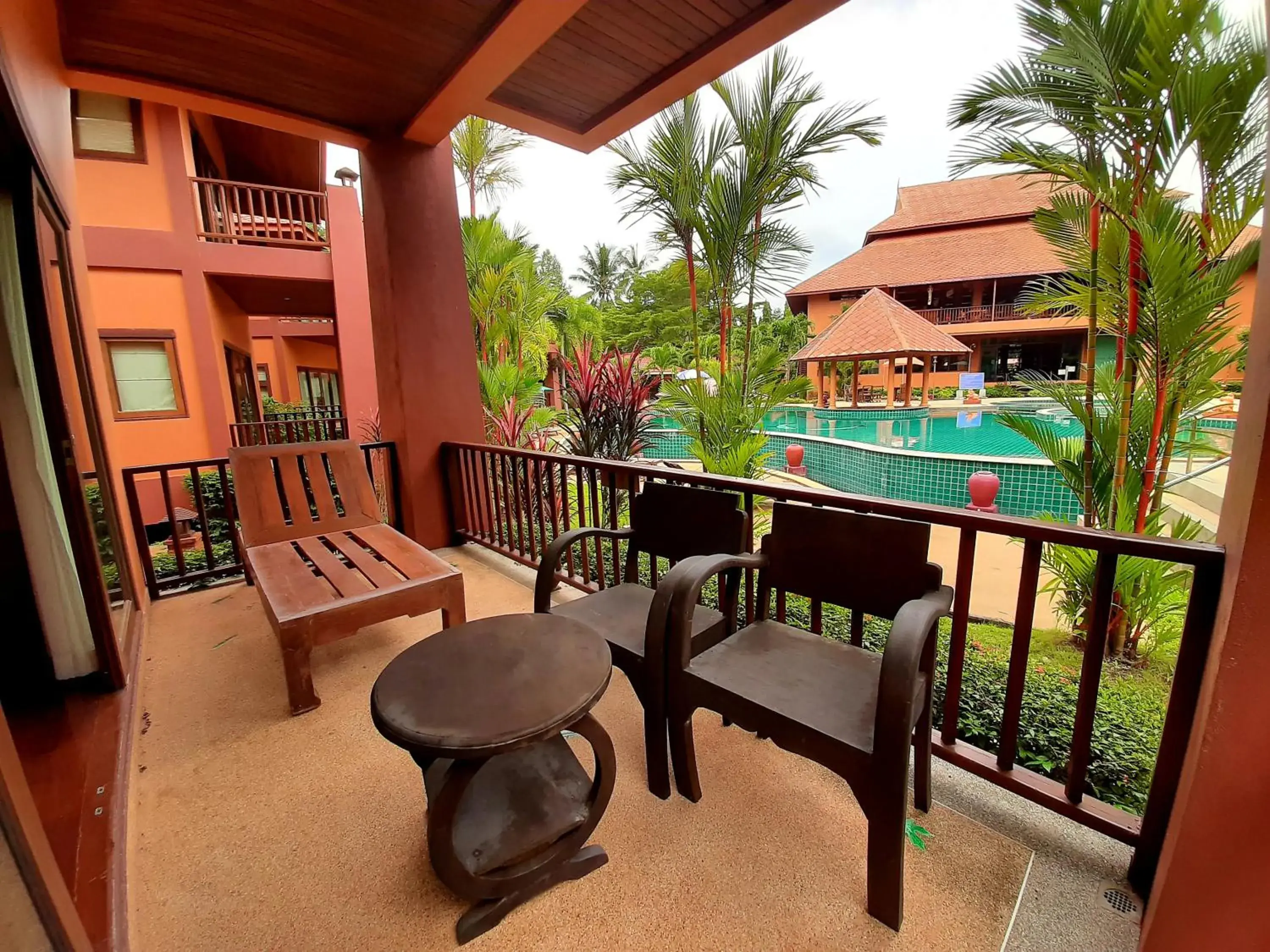 Balcony/Terrace, Pool View in Andamanee Boutique Resort Aonang Krabi - SHA Extra Plus