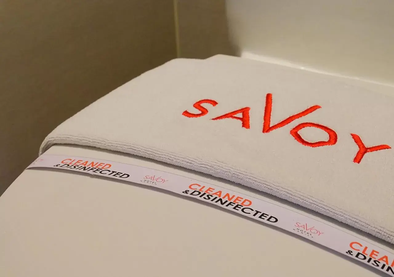 Bathroom, Property Logo/Sign in Savoy Hotel Manila