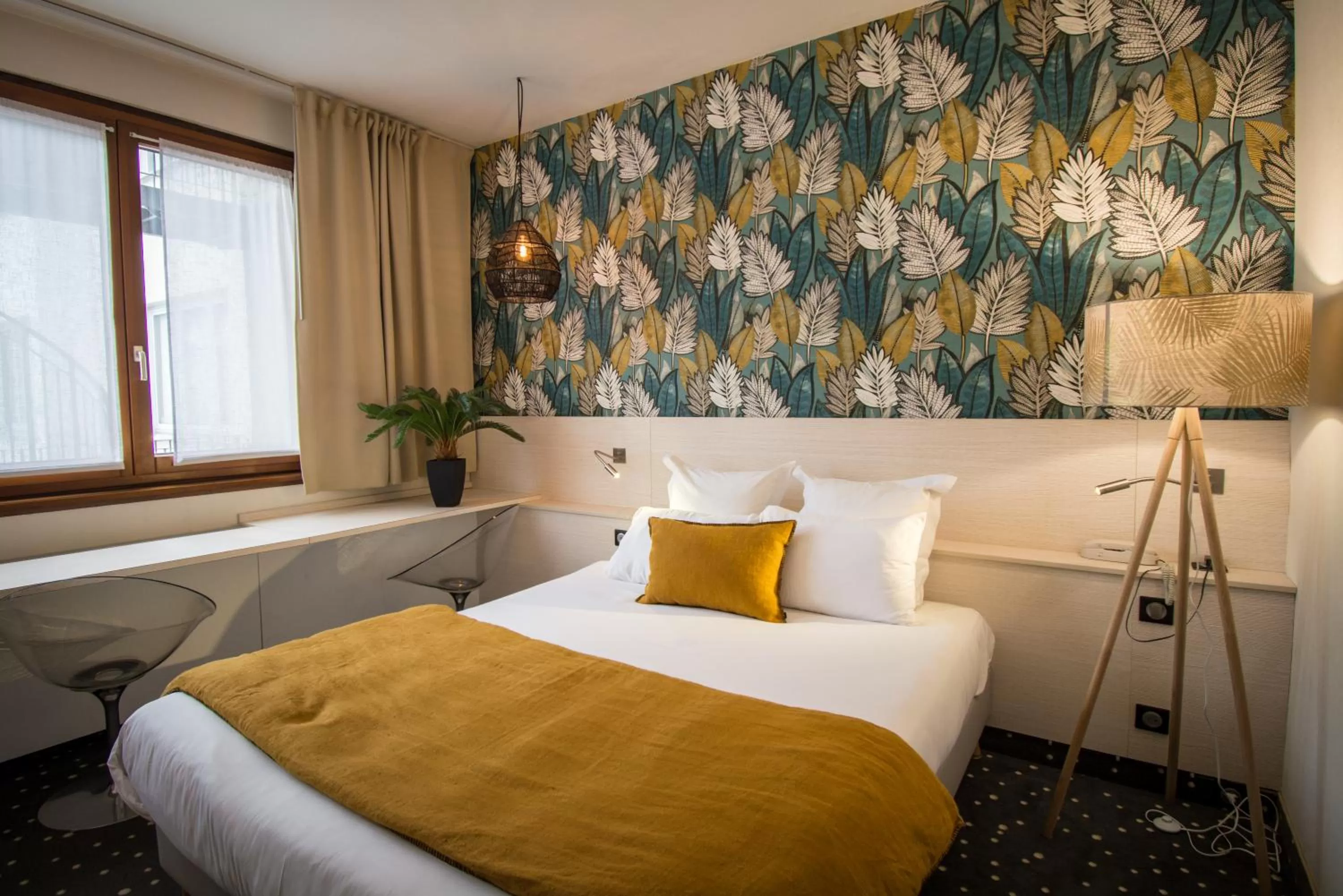 Bed in Hôtel Restaurant Vaillant proche Europapark Rulantica