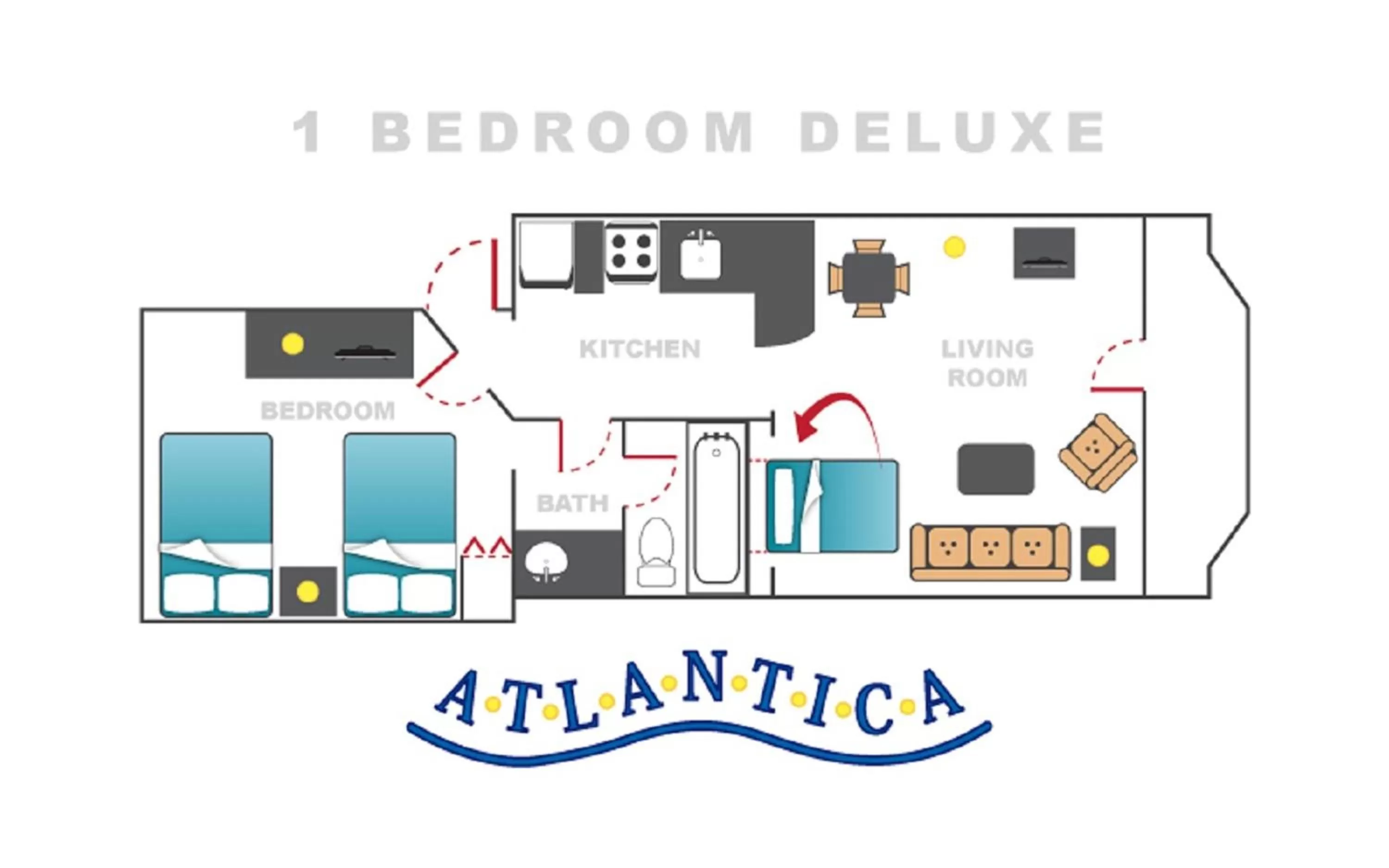 Floor plan in Atlantica Resort