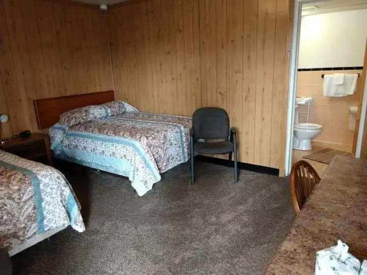 Bed in Davis Motel