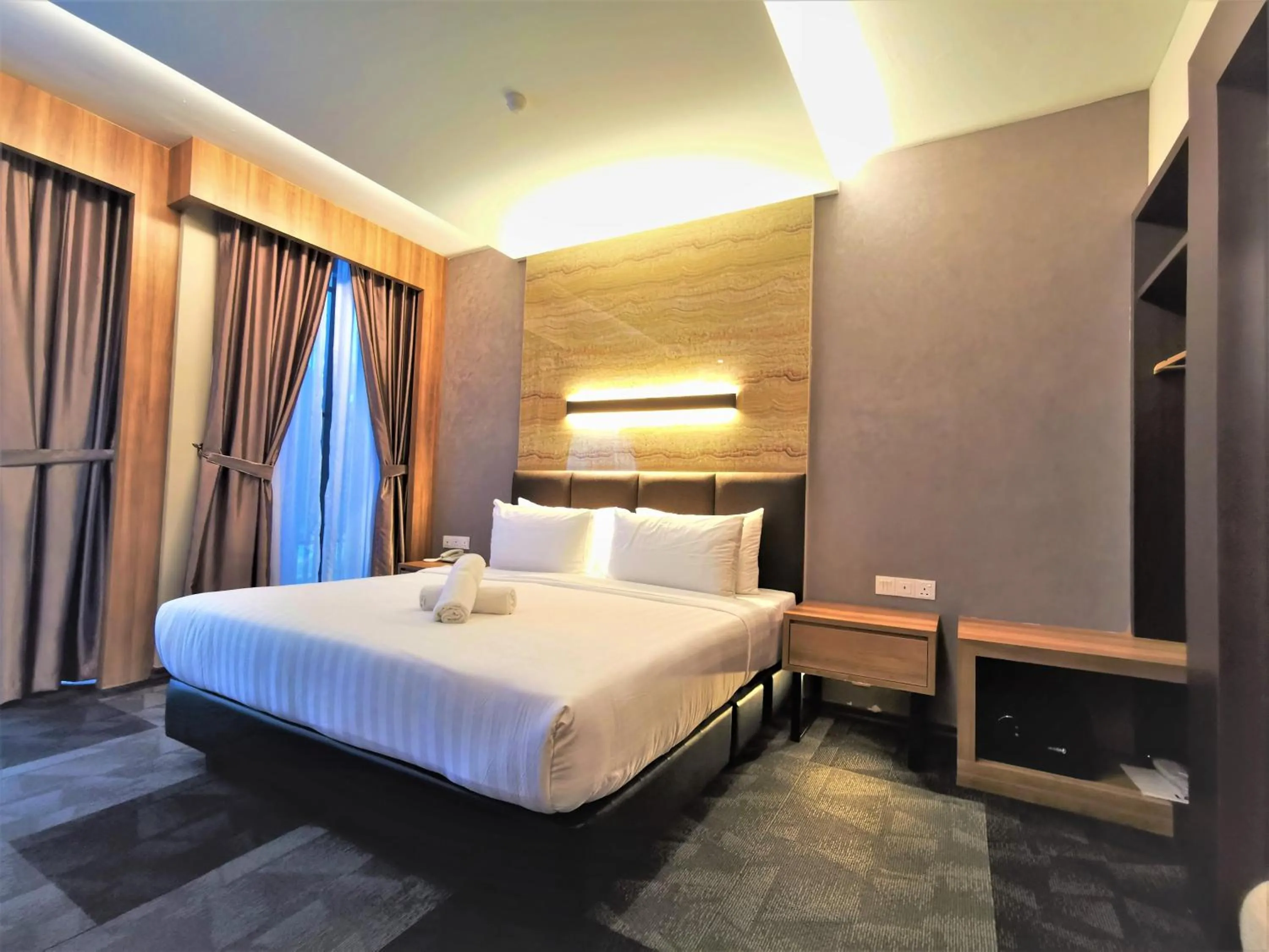 Bed in Prestigo Hotel - Johor Bharu