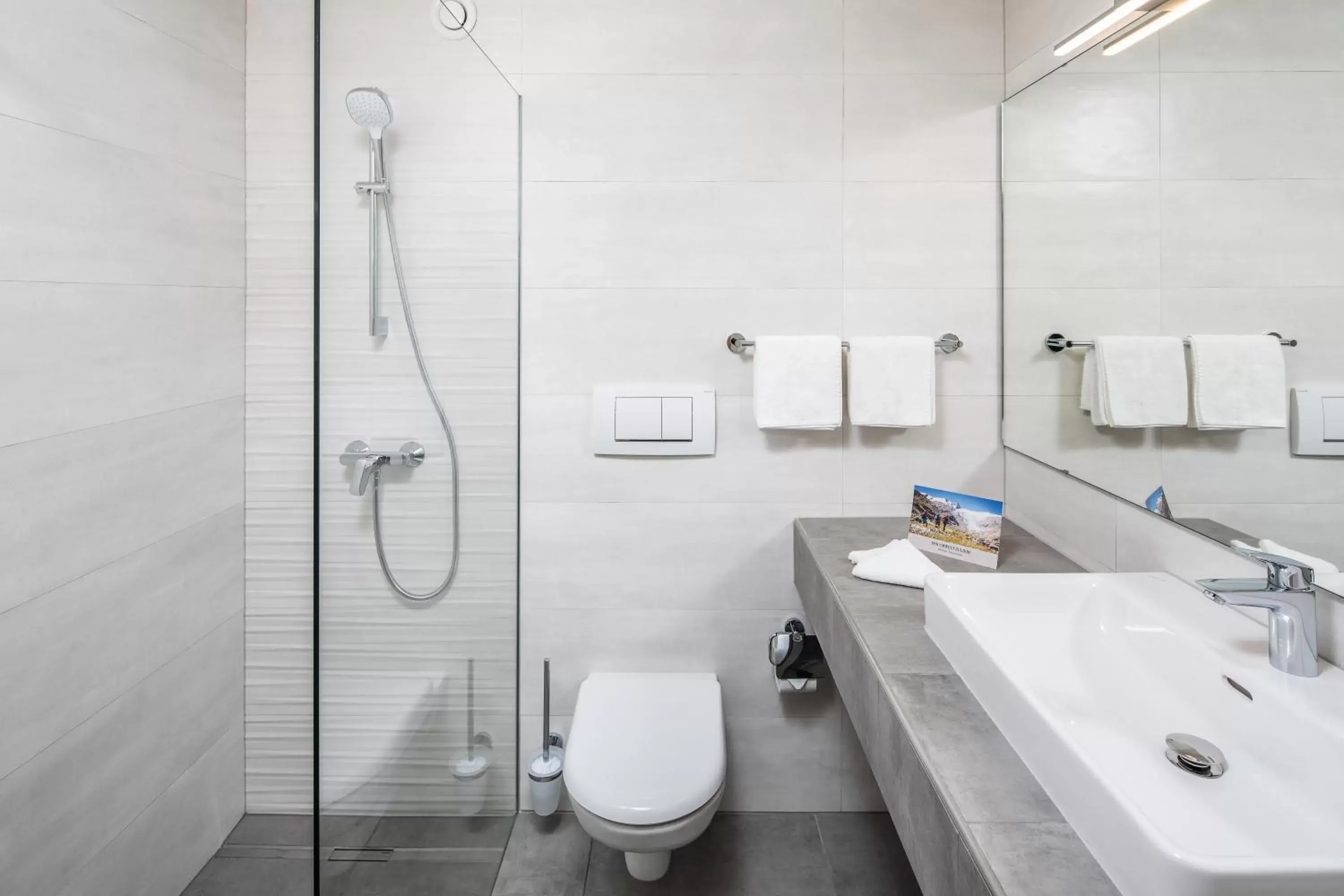 Shower, Bathroom in Hotel Rauter