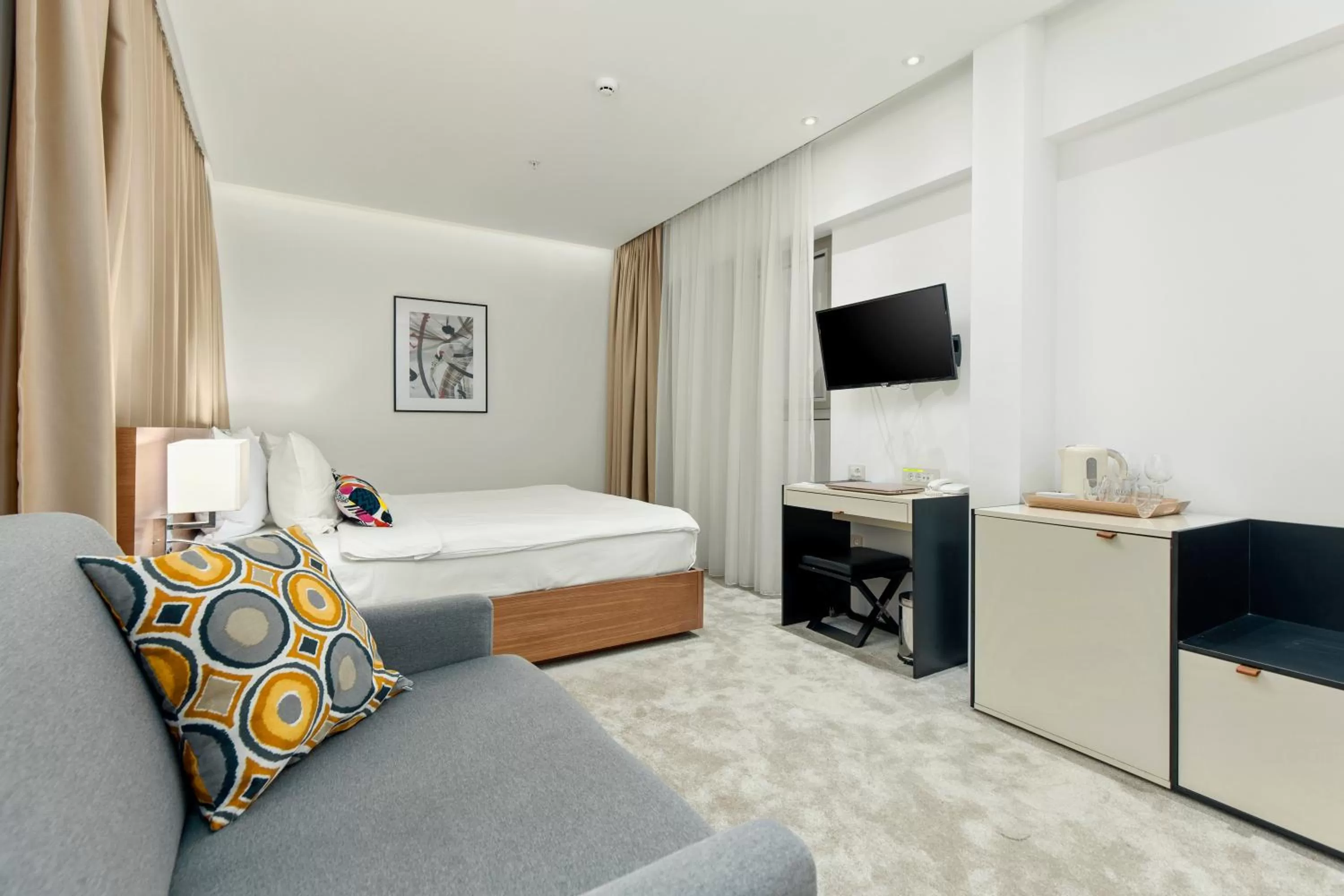 Bedroom, Bed in Hotel Harmonia by Dukley