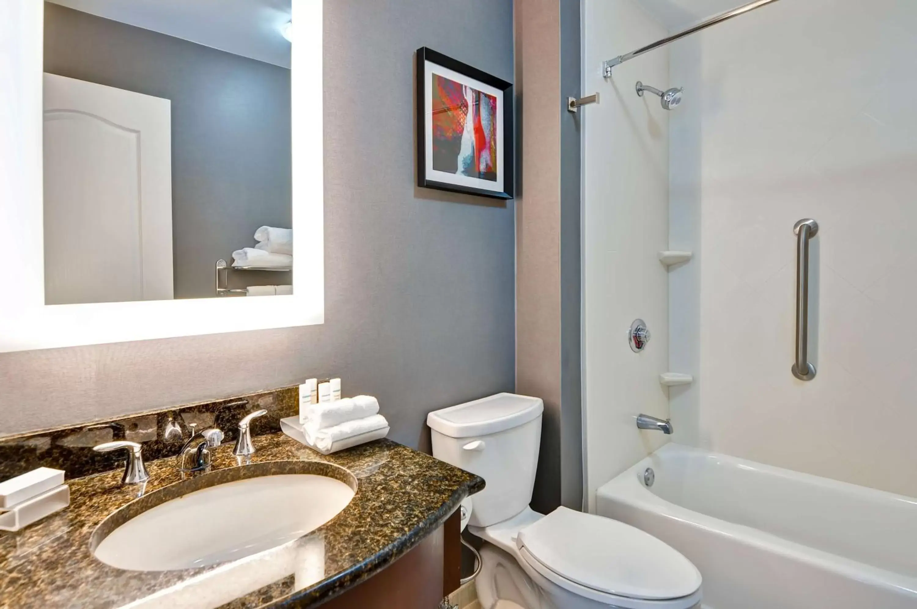 Bathroom in Homewood Suites by Hilton Boston Cambridge-Arlington, MA