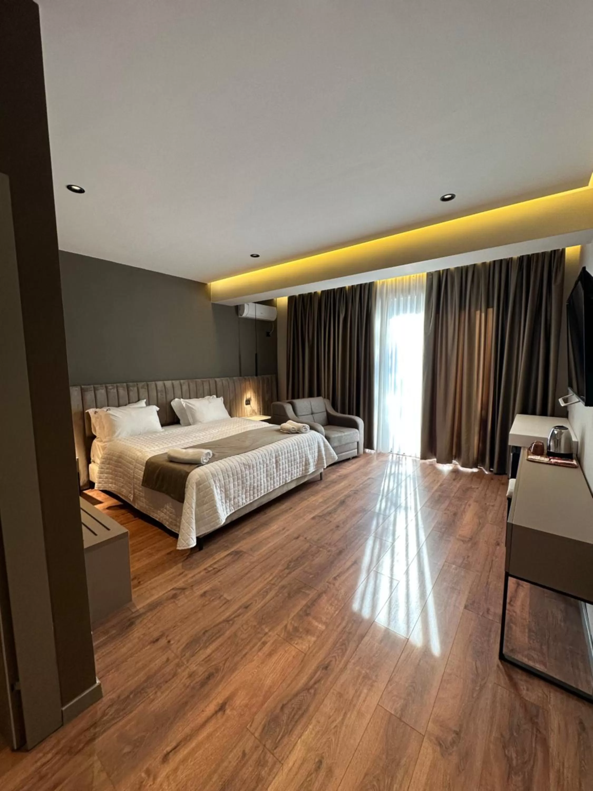 Bed in Hotel Gjallica