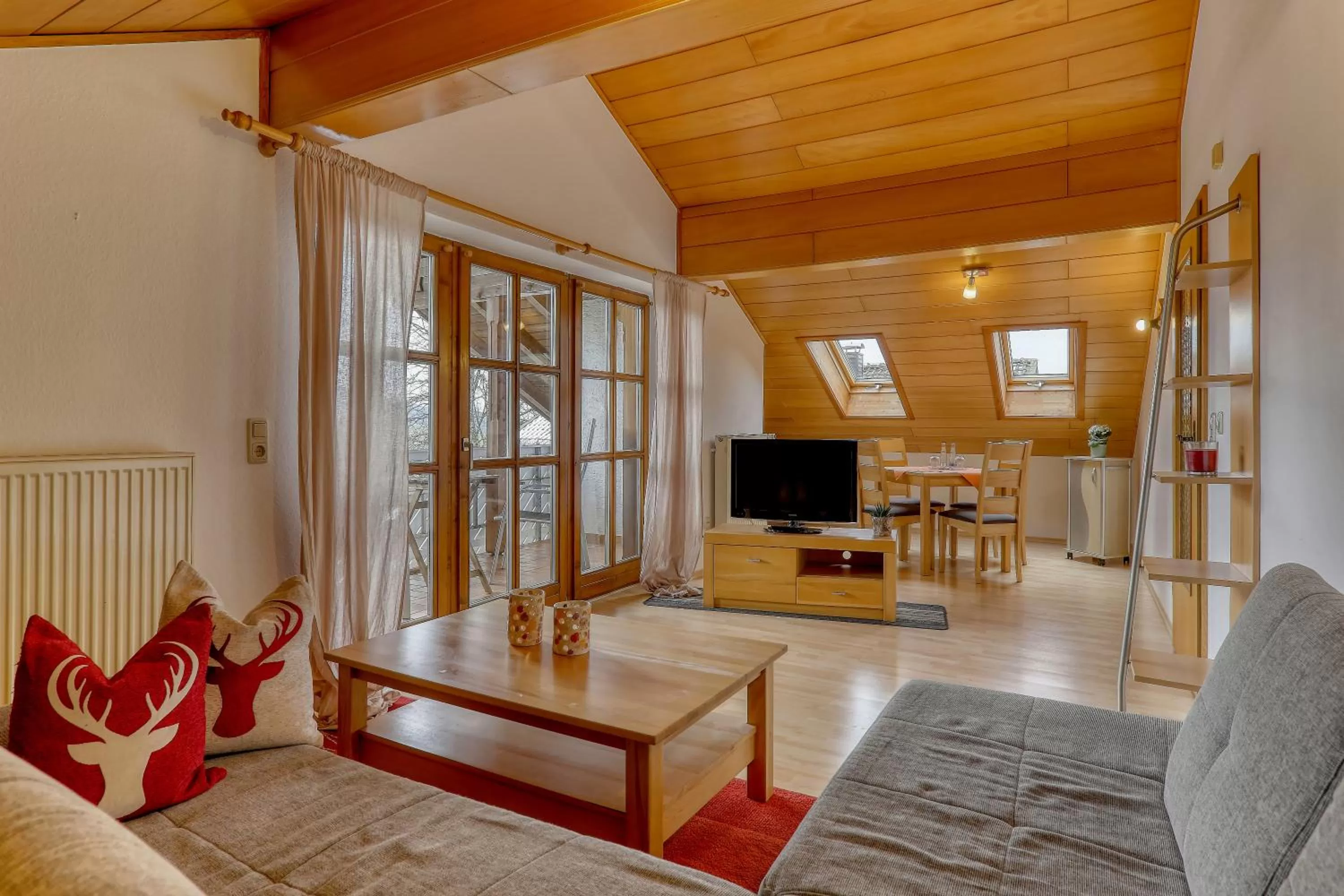 Living room in Hotel "Haus am Berg"