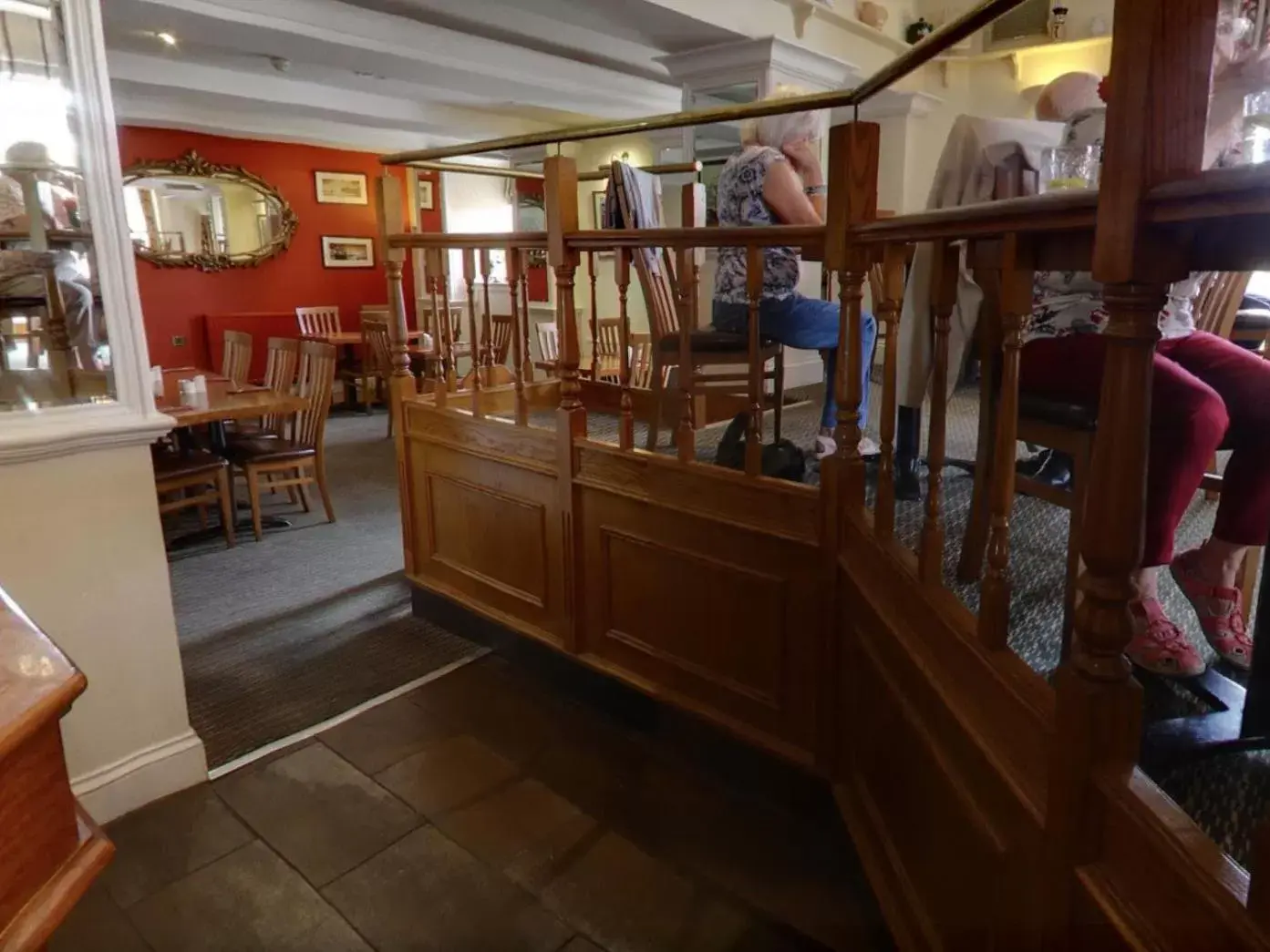 Dining area in The Railway Inn