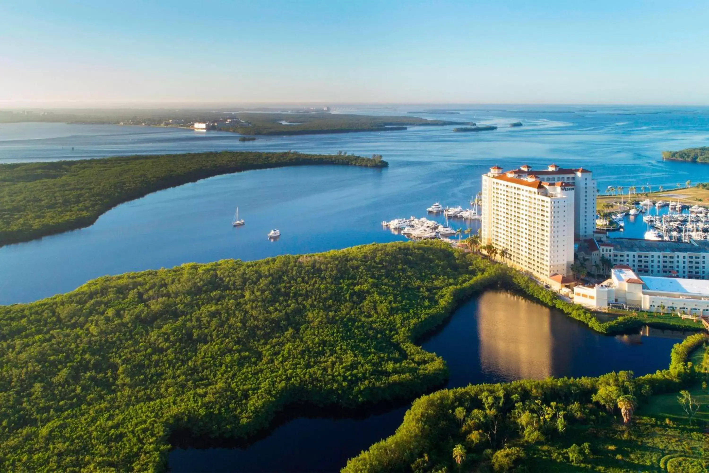 Property building, Bird's-eye View in The Westin Cape Coral Resort at Marina Village
