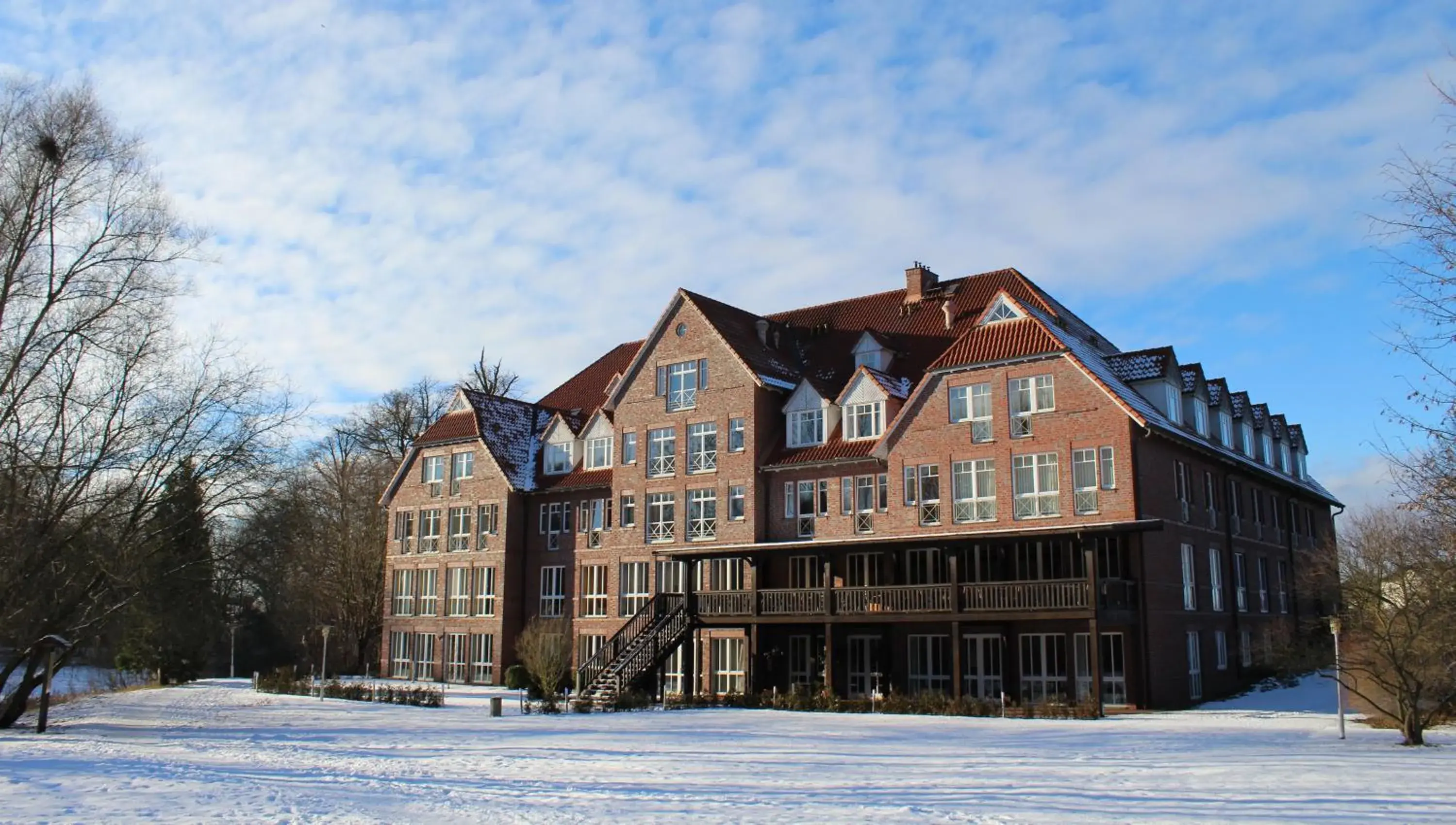 Property building, Winter in Park Hotel Fasanerie Neustrelitz