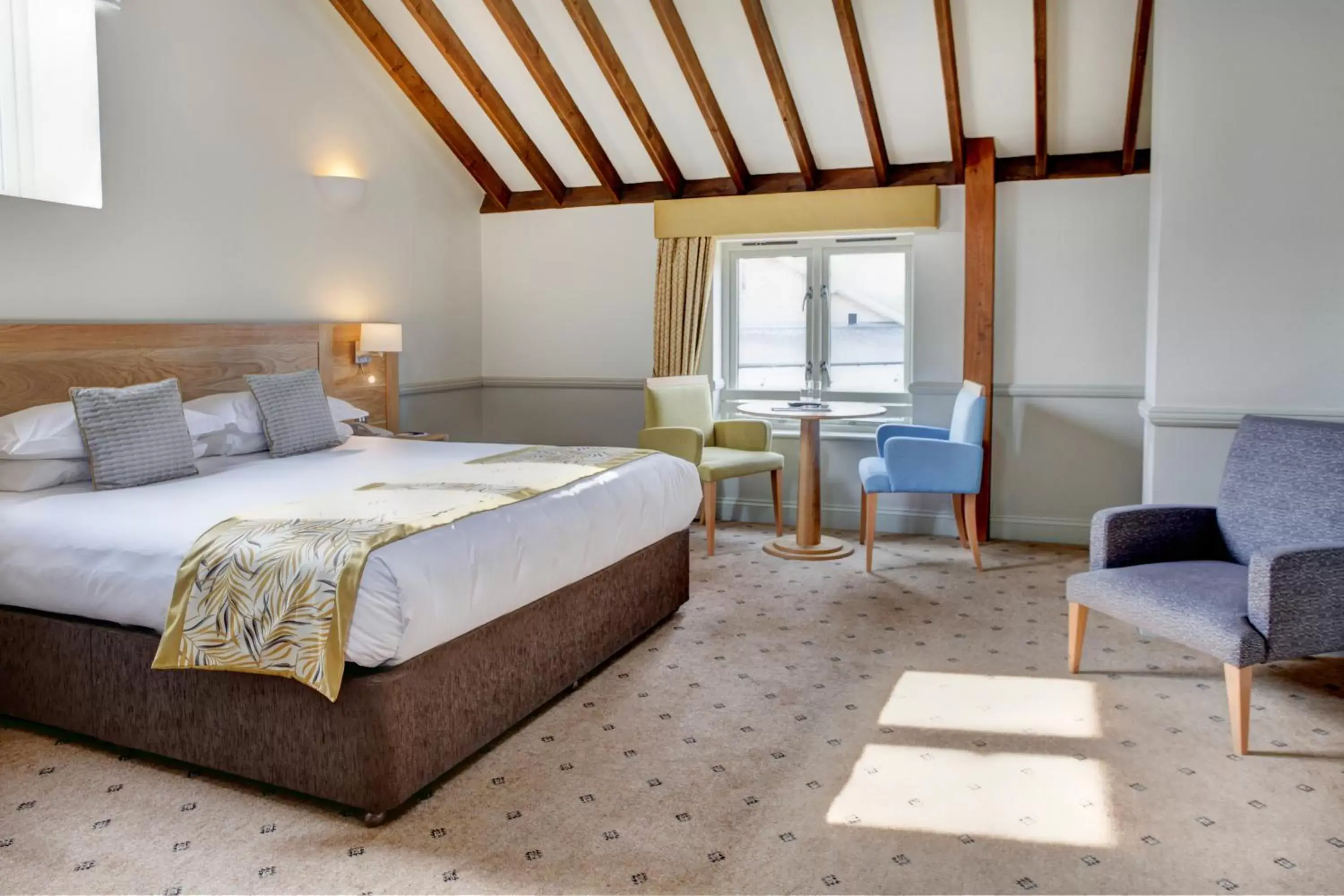 Bedroom, Bed in Quy Mill Hotel & Spa, Cambridge