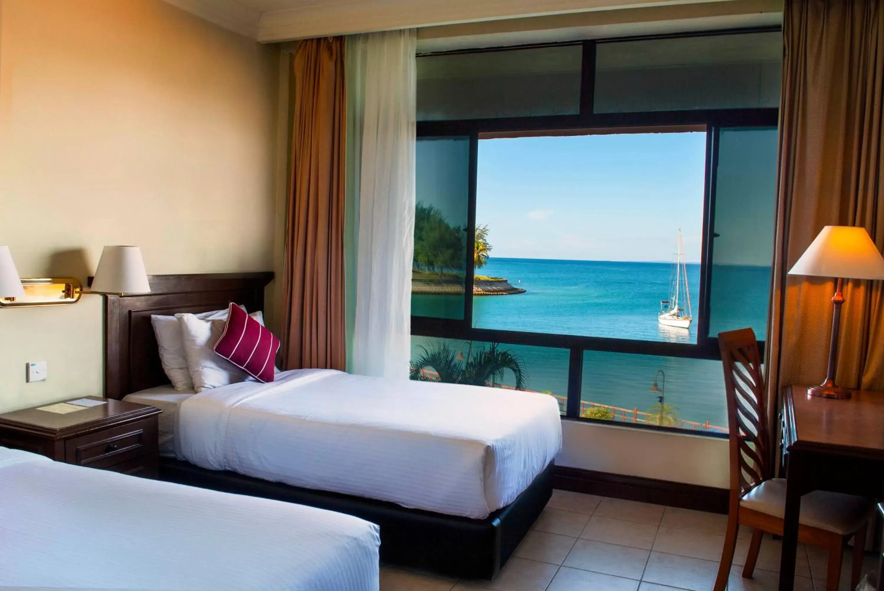 Sea view, Bed in Kudat Golf & Marina Resort