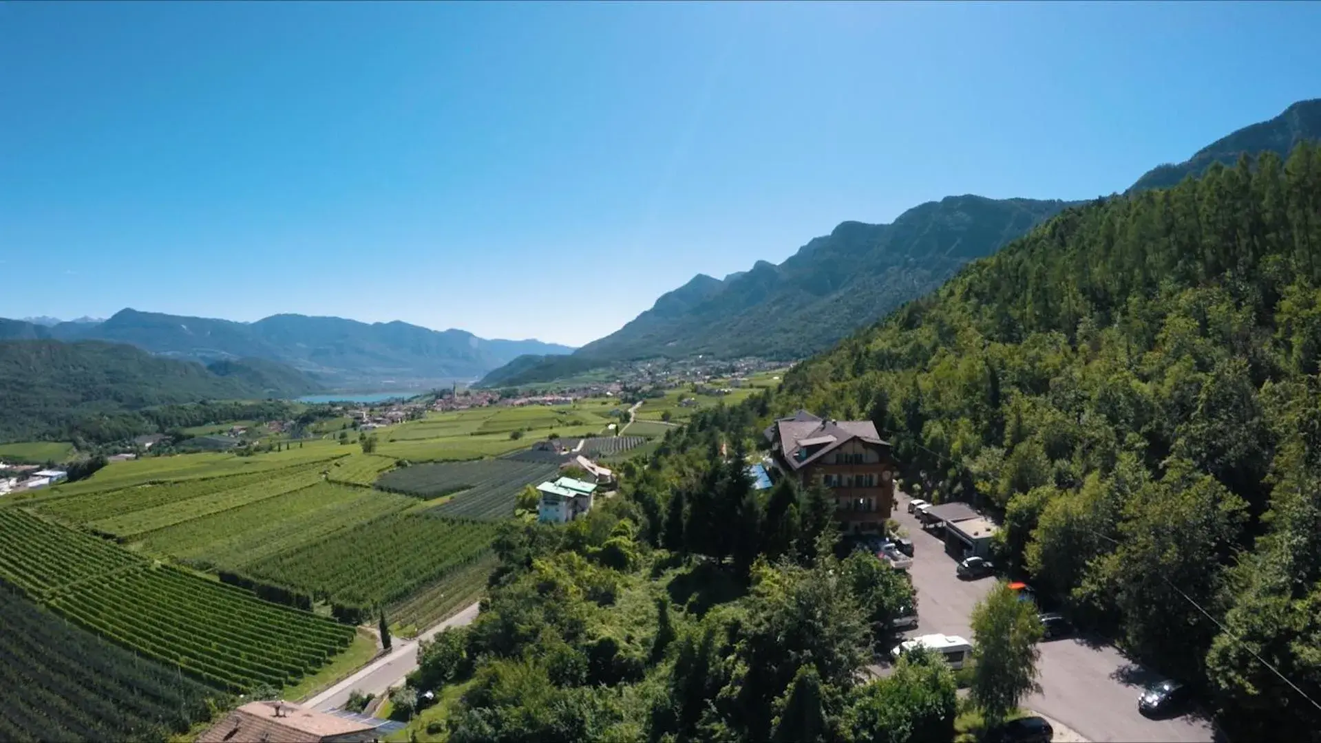 Natural landscape, Bird's-eye View in Hotel Tannhof