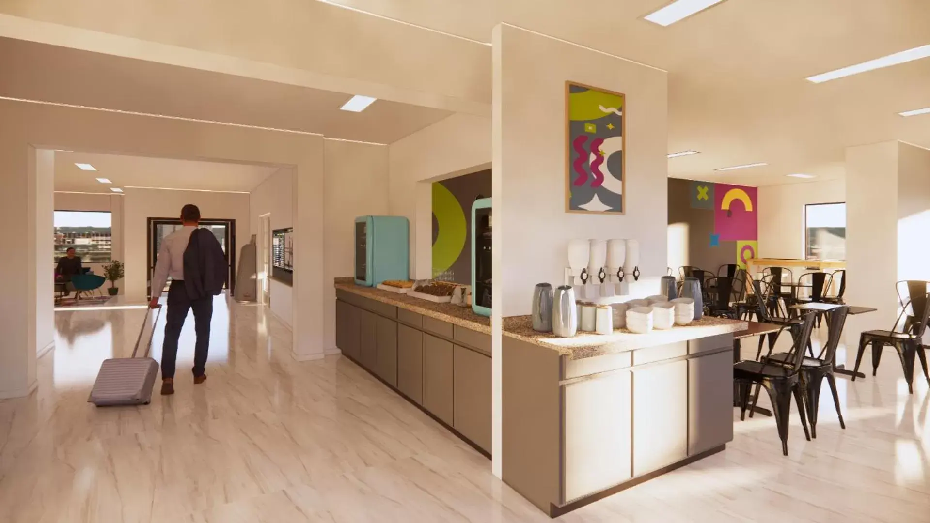 Kitchen or kitchenette in Developer Inn & Suites Airport JAX