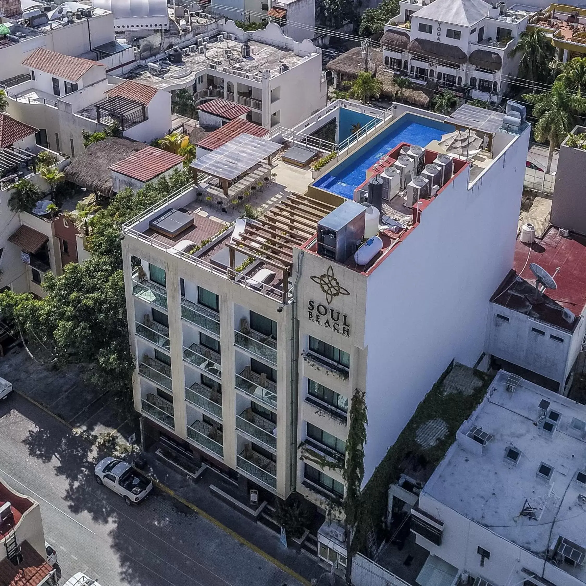 Facade/entrance, Bird's-eye View in Soul Beach Boutique Hotel & Spa