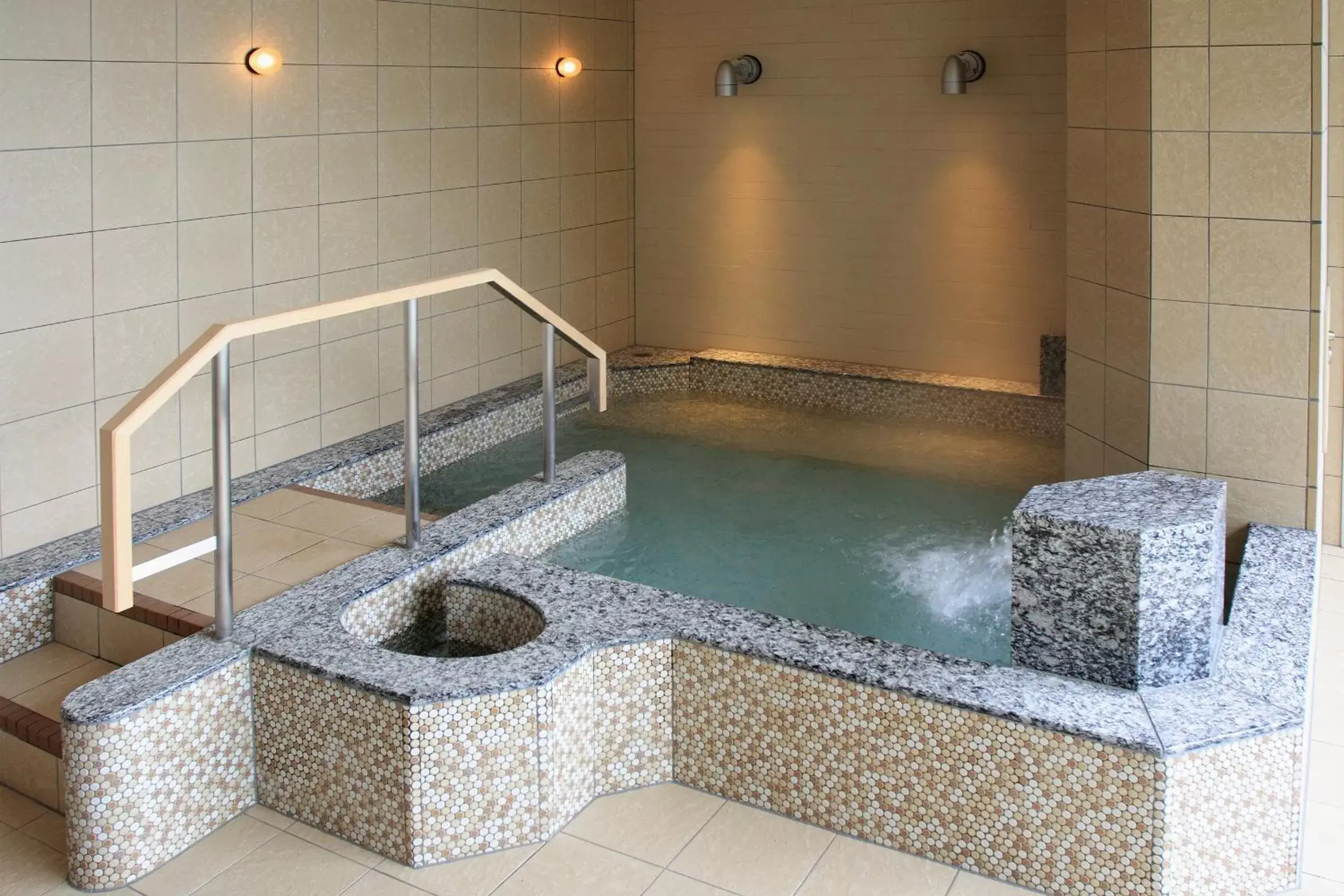 Hot Spring Bath, Swimming Pool in Shin Furano Prince Hotel