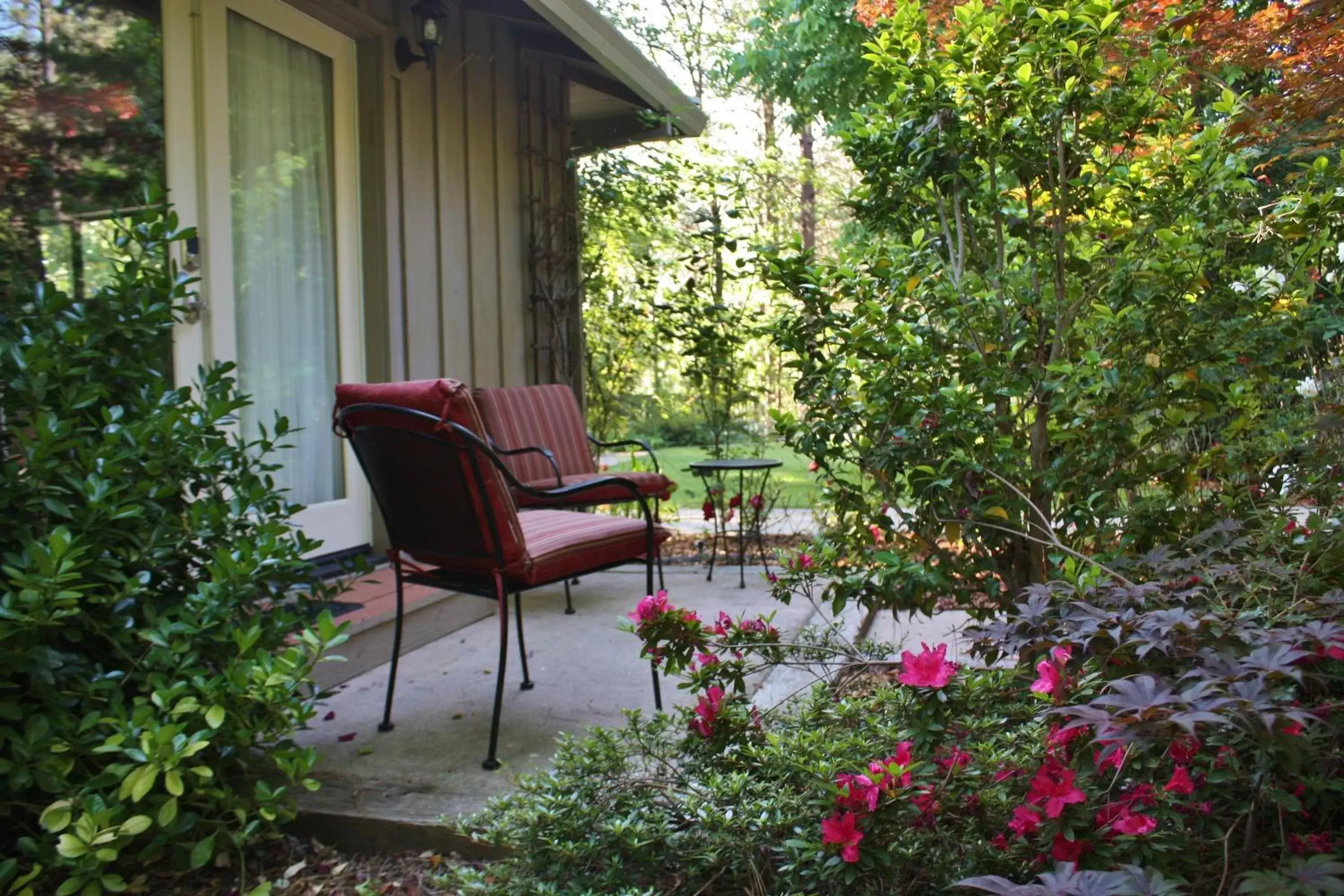 Patio in The Inn at Shasta Lake