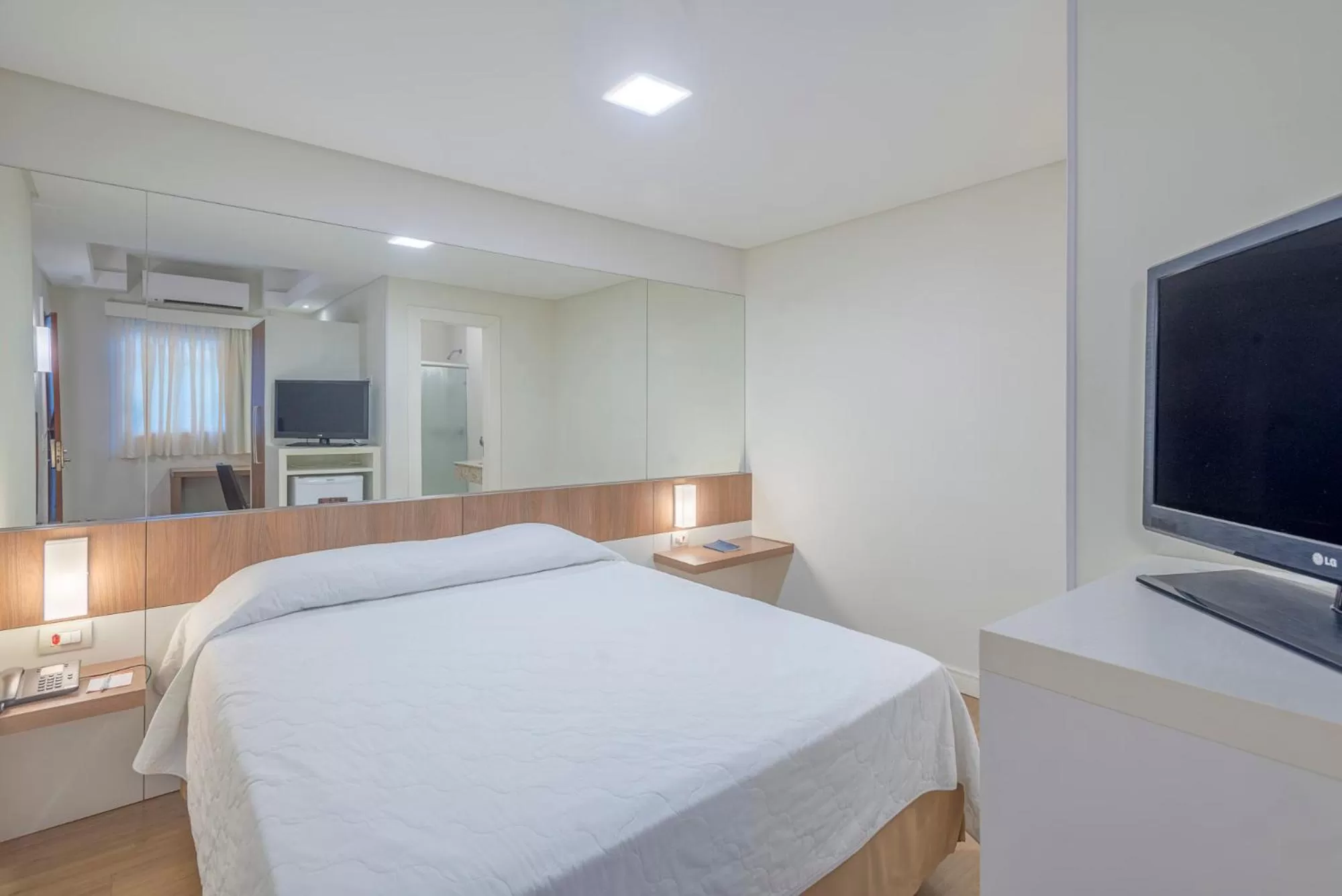 Bed in Hotel Glória Blumenau