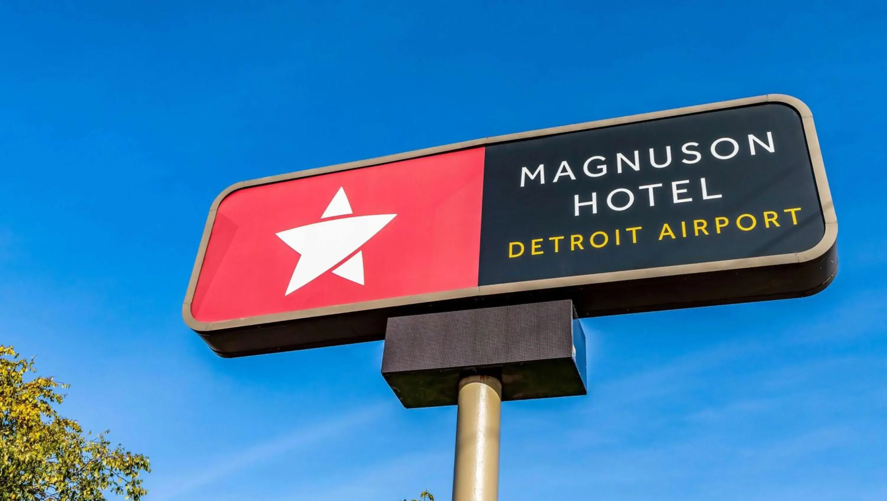 Property building in Magnuson Hotel Detroit Airport