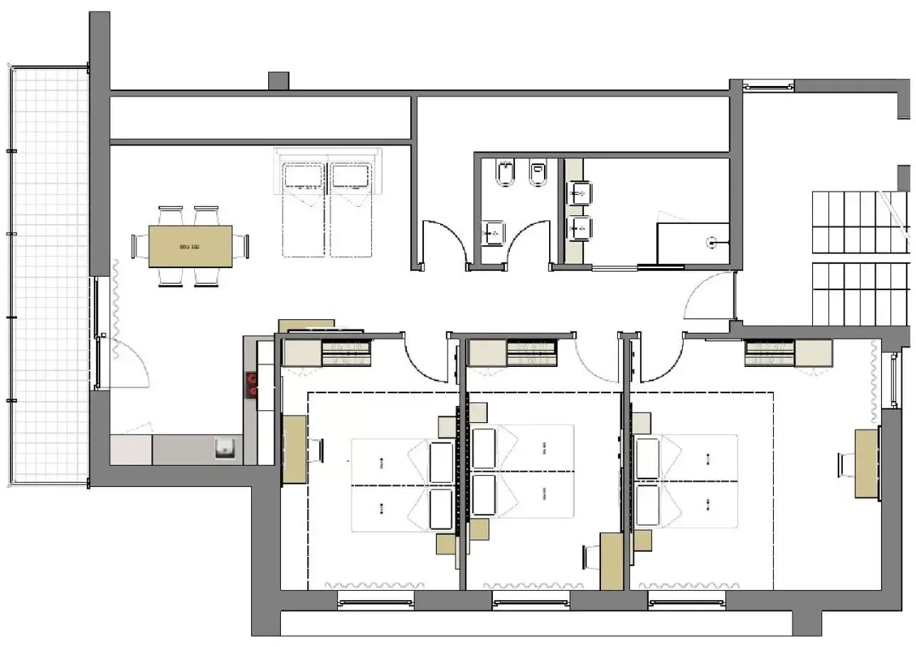 Photo of the whole room, Floor Plan in Residence Garni Hotel Vineus