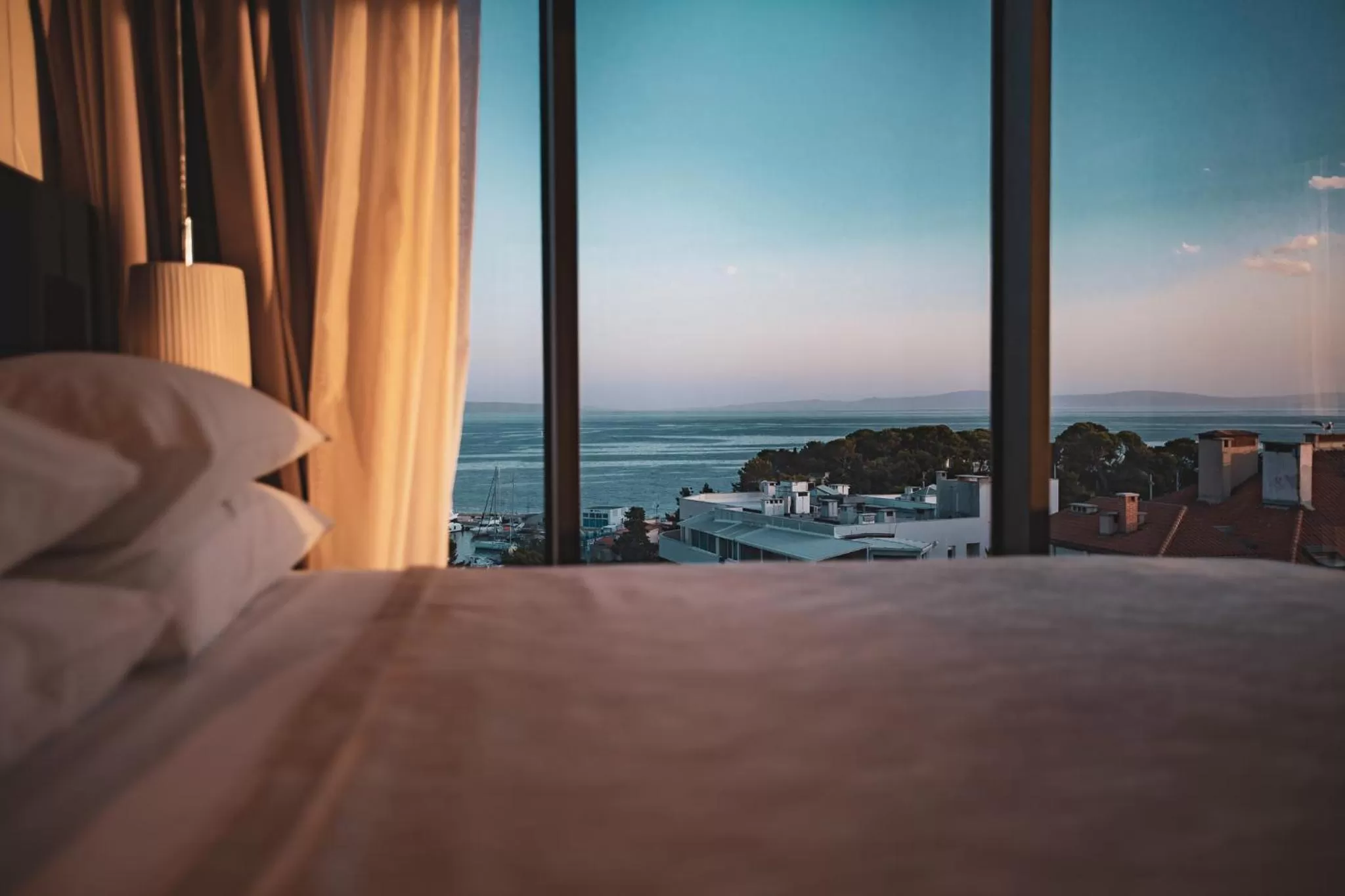 View (from property/room), Bed in Marvie Hotel & Health