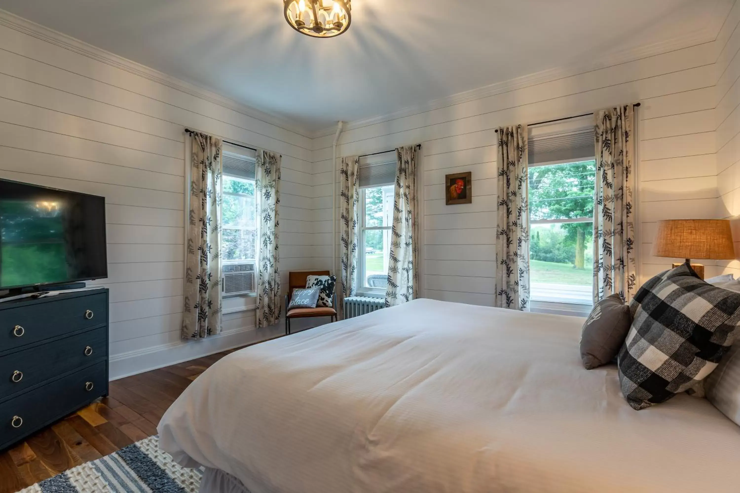 Bed in The Barnstead Inn