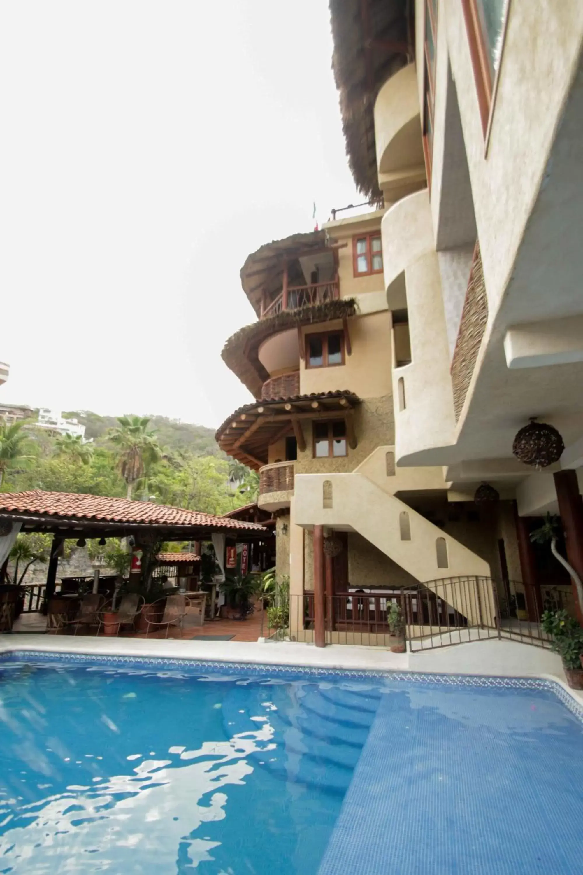 Pool view, Property Building in Hotel Villas Las Azucenas