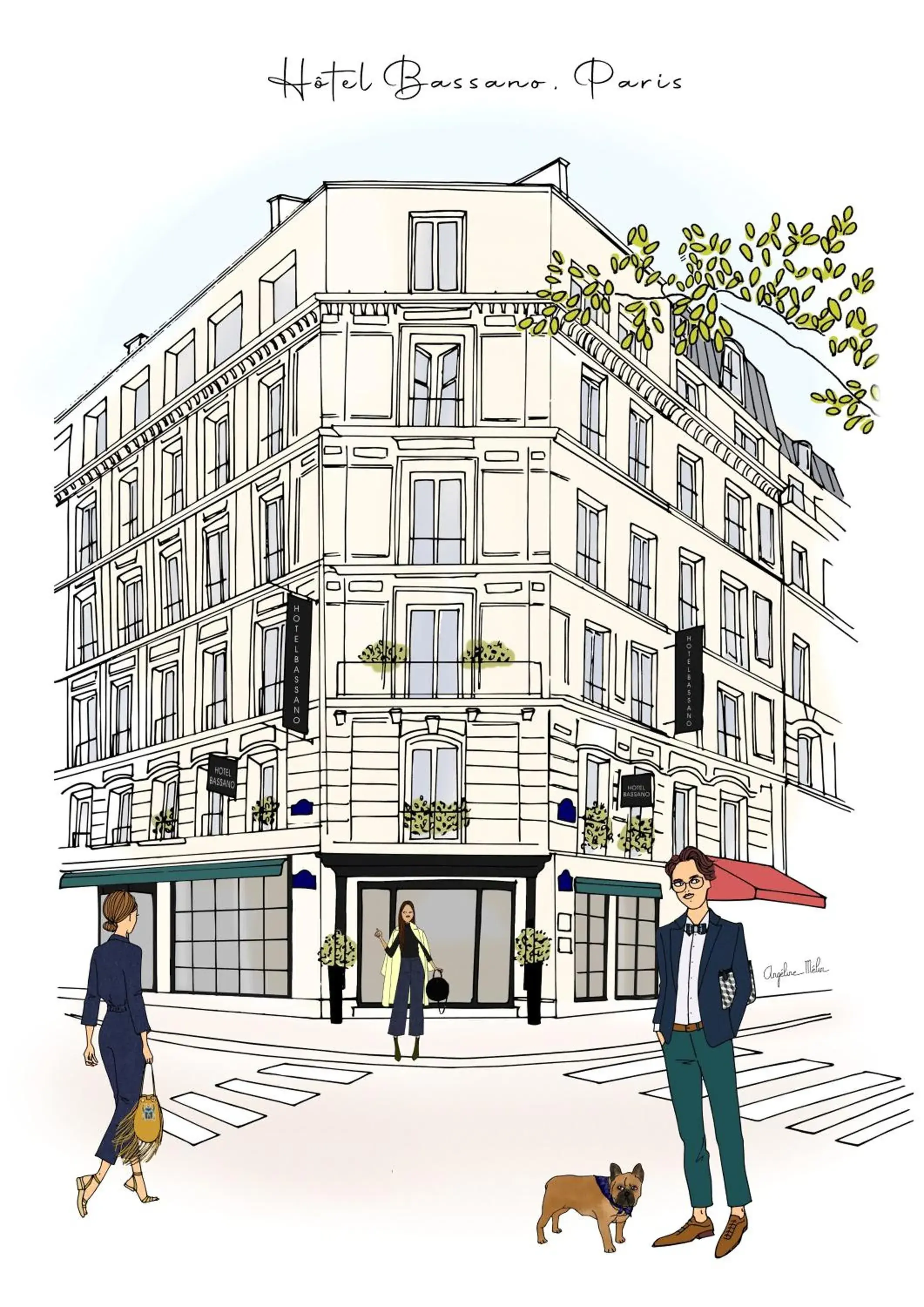 Property building in Hôtel Bassano Property building in Hôtel Bassano