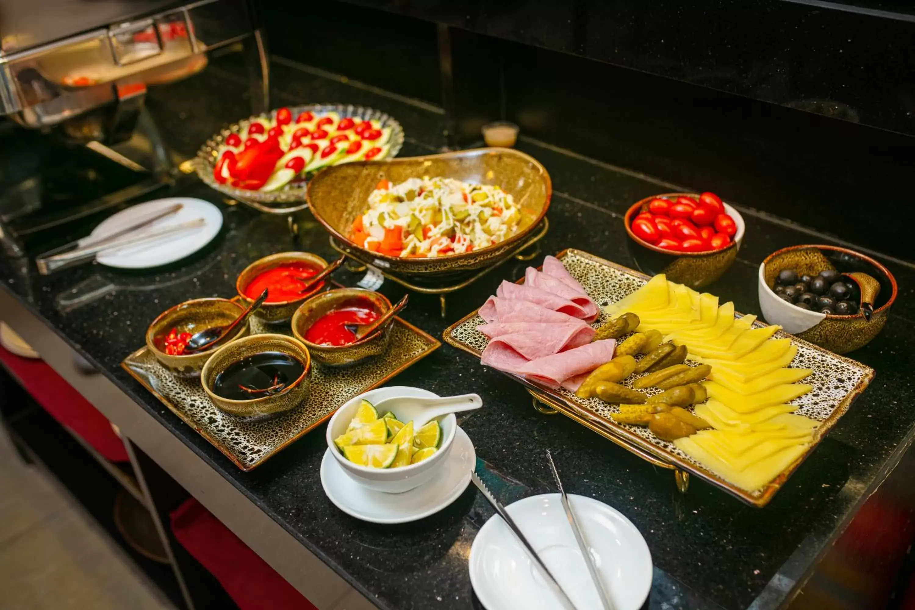 Buffet breakfast in Hanoi La Palm Premier Hotel & Spa