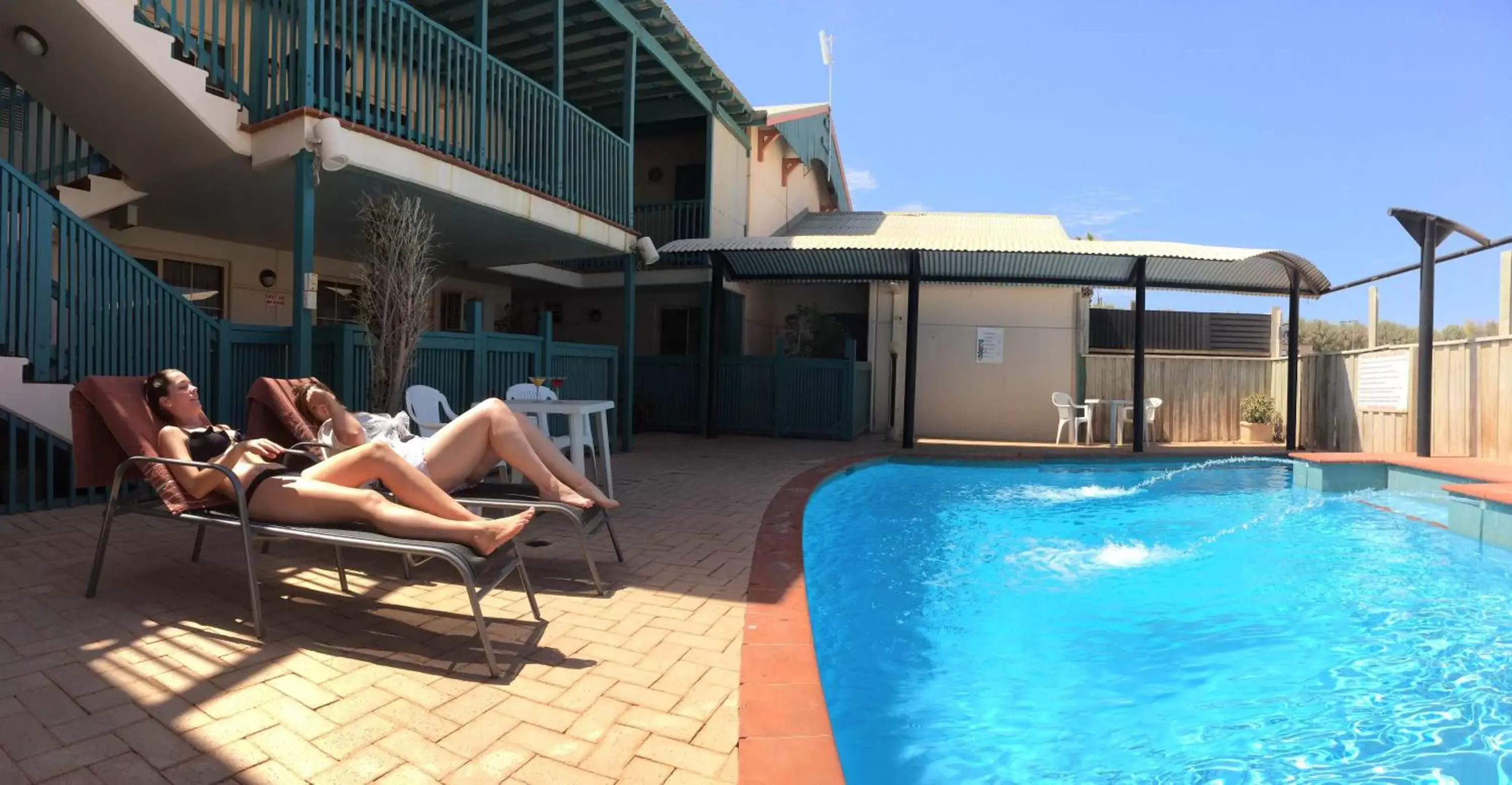 Guests, Swimming Pool in Heritage Resort Shark Bay