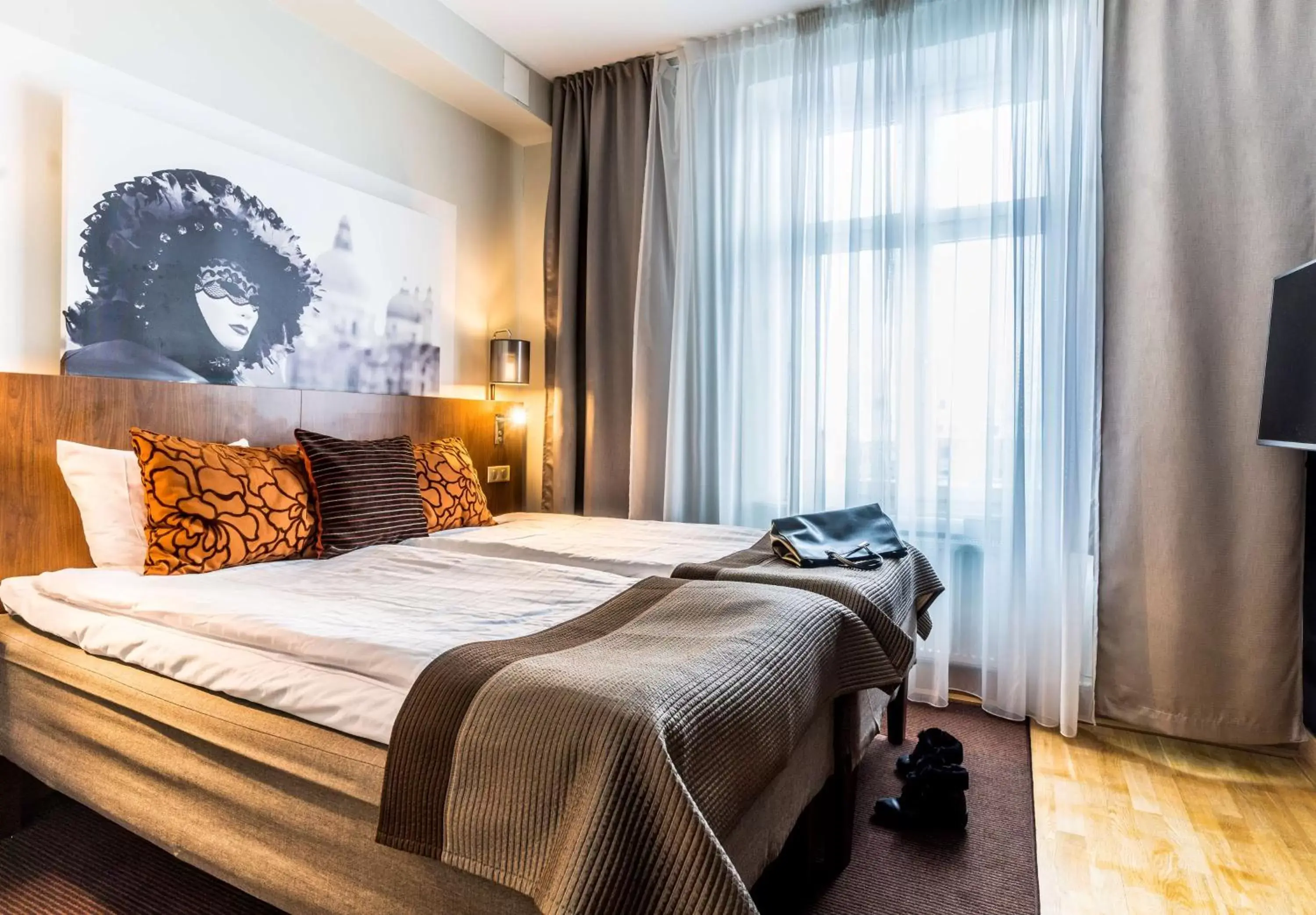 Bed in Scandic Stora Hotellet