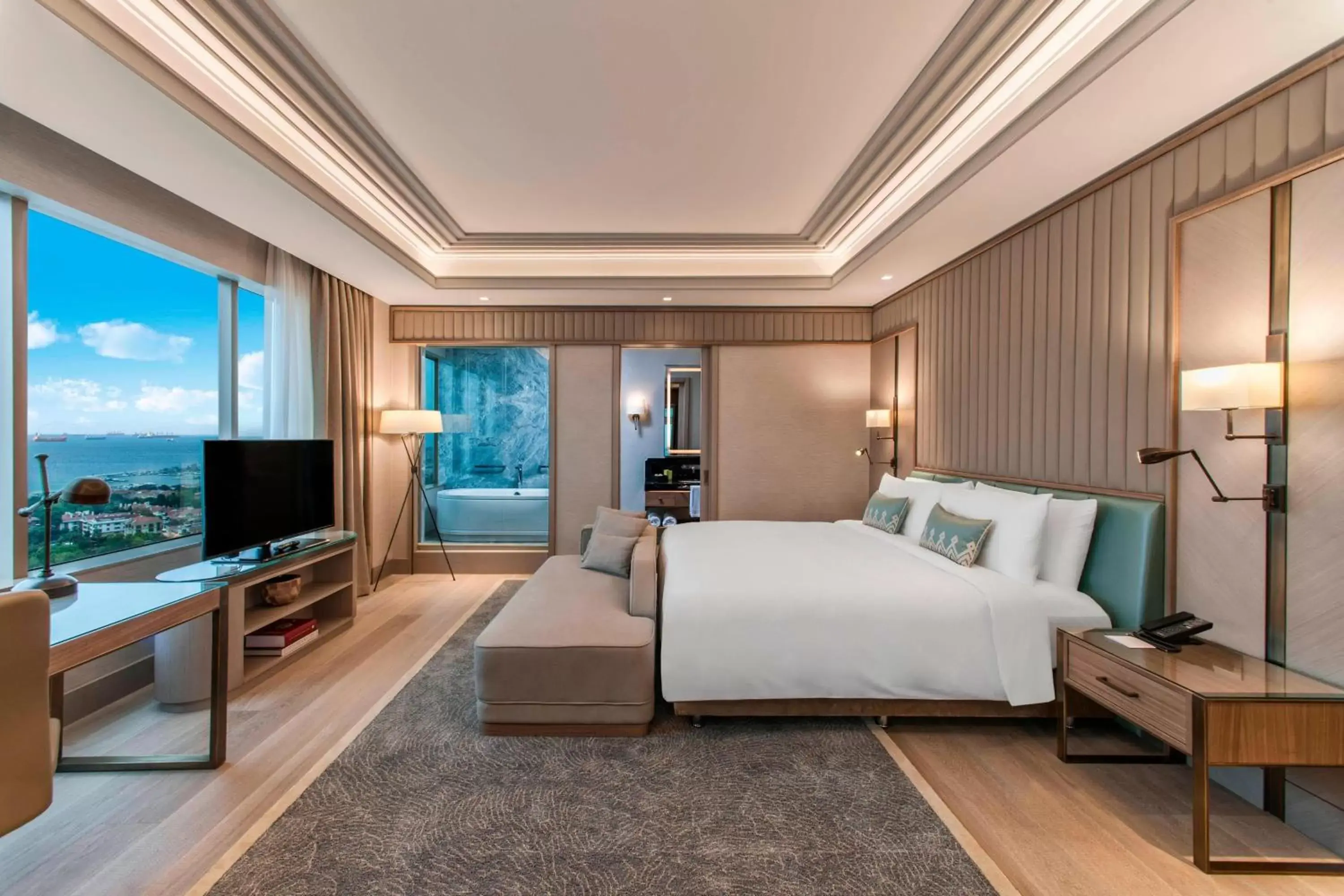 Bedroom, TV/Entertainment Center in Renaissance Polat Istanbul Hotel