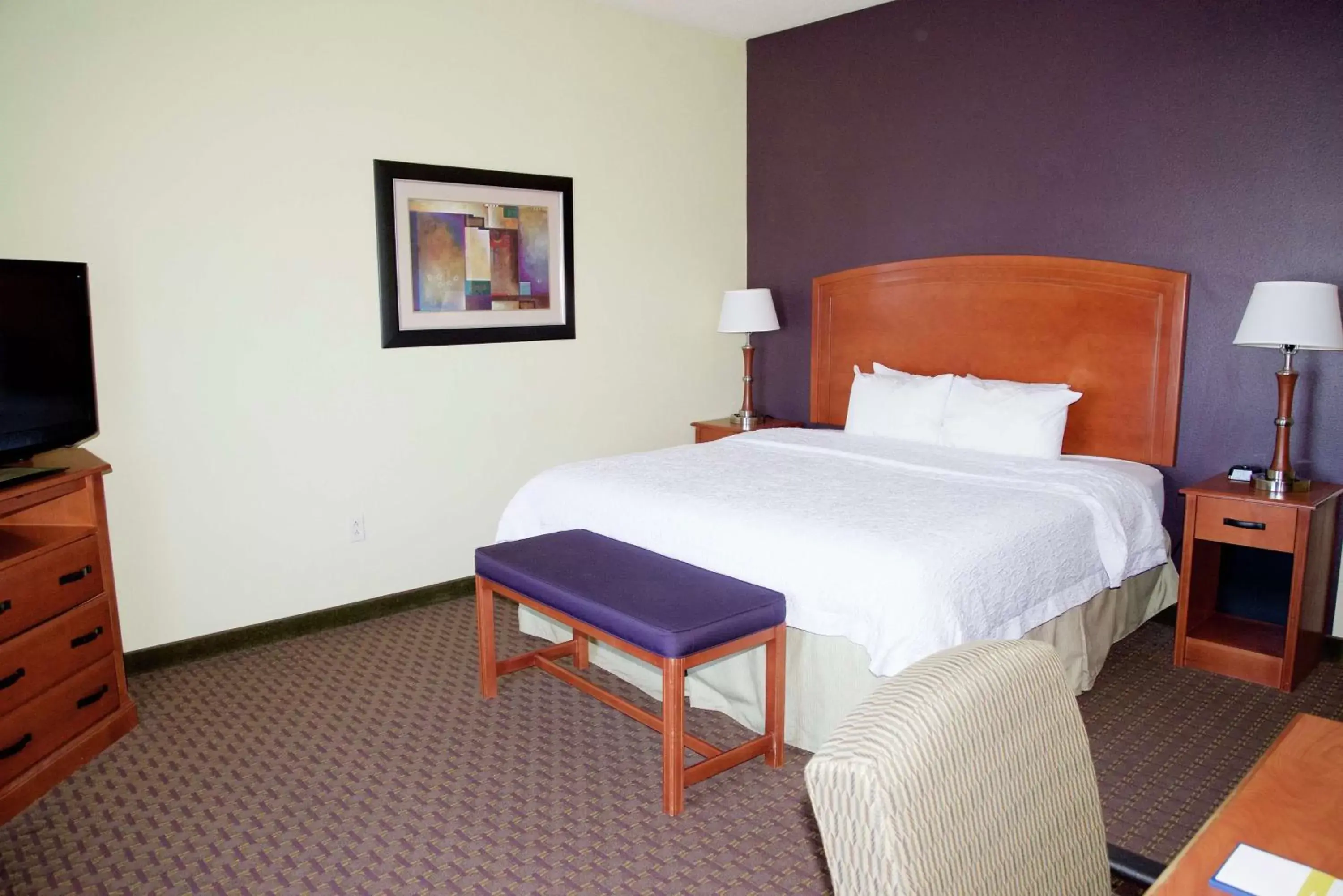 Bedroom, Bed in Hampton Inn & Suites Moline-Quad City Int'l Aprt
