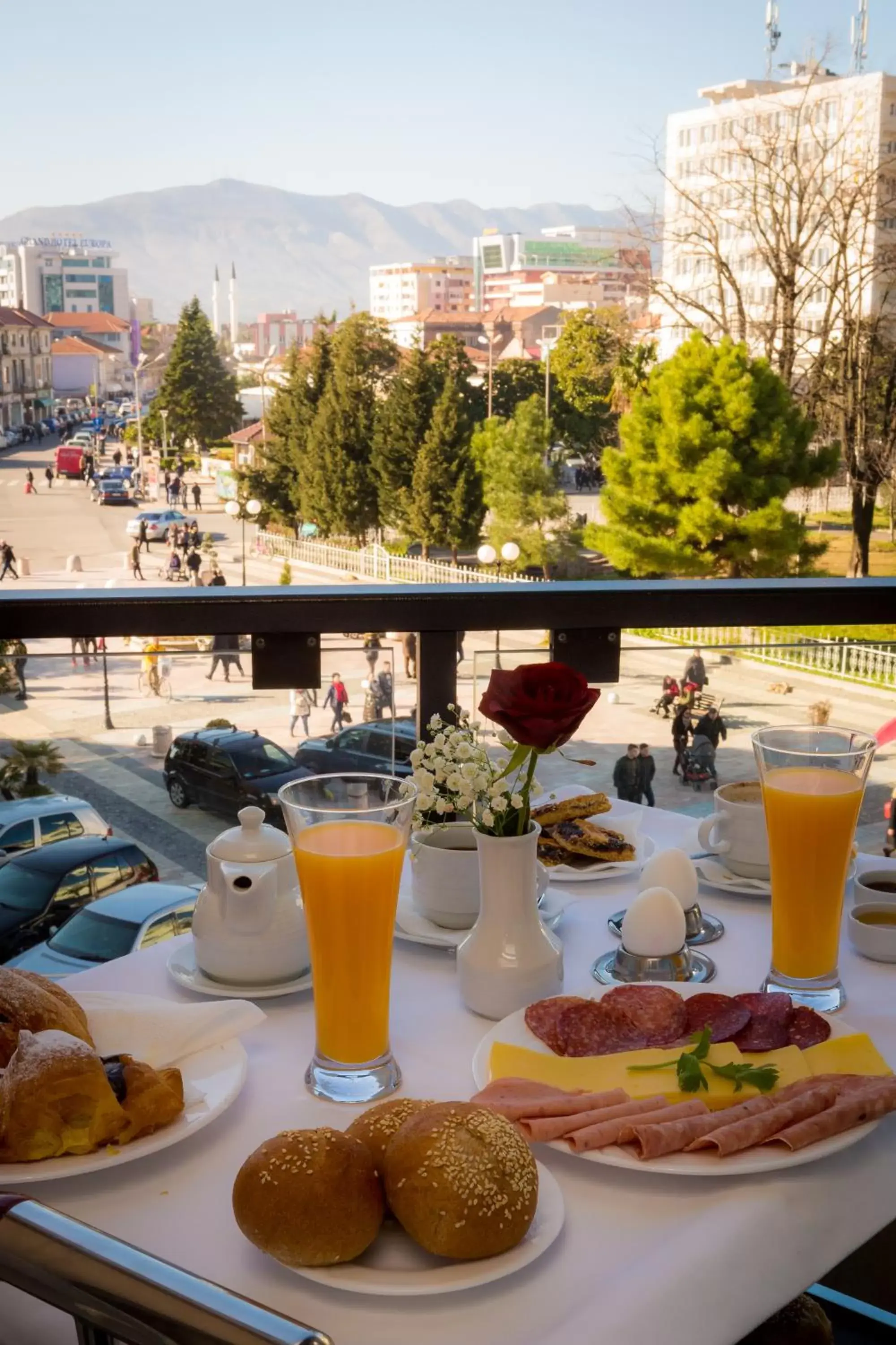 Balcony/Terrace, Breakfast in Hotel Colosseo & Spa