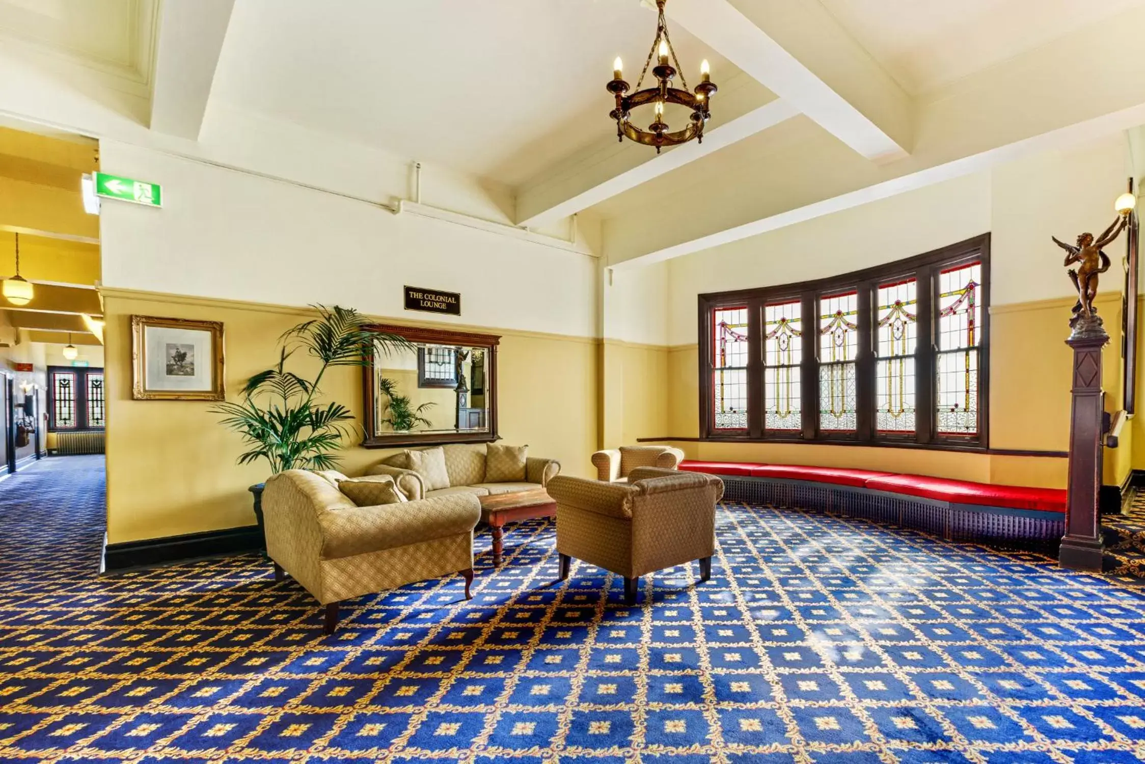 Communal lounge/ TV room, Lobby/Reception in Carrington Hotel
