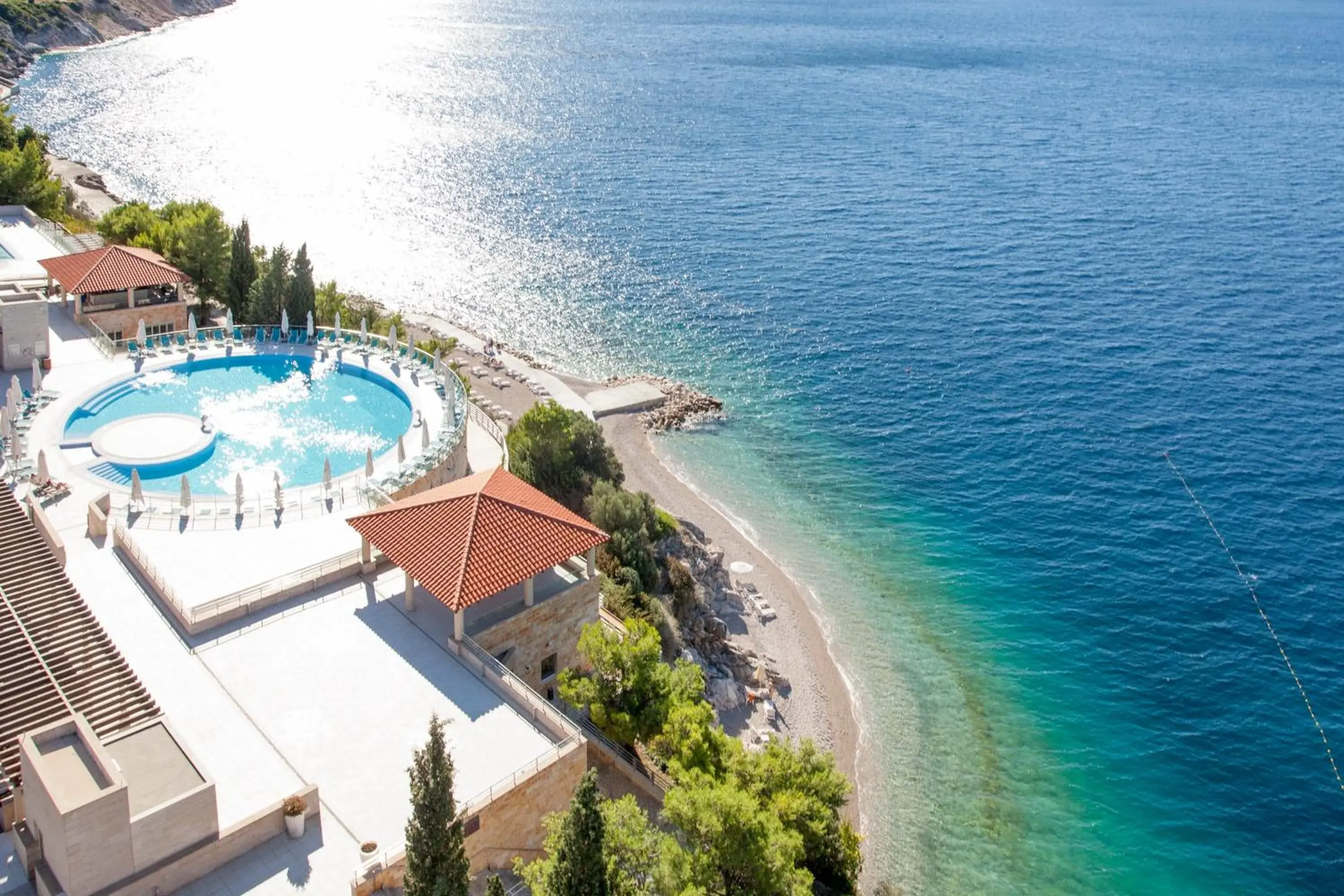 Beach, Bird's-eye View in Sun Gardens Dubrovnik