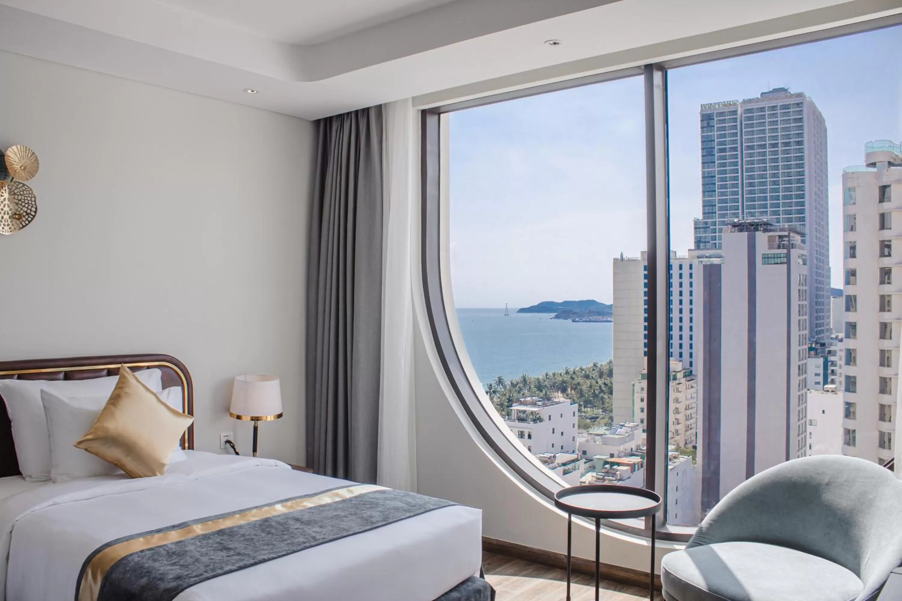 Bed in Grand Tourane Nha Trang Hotel