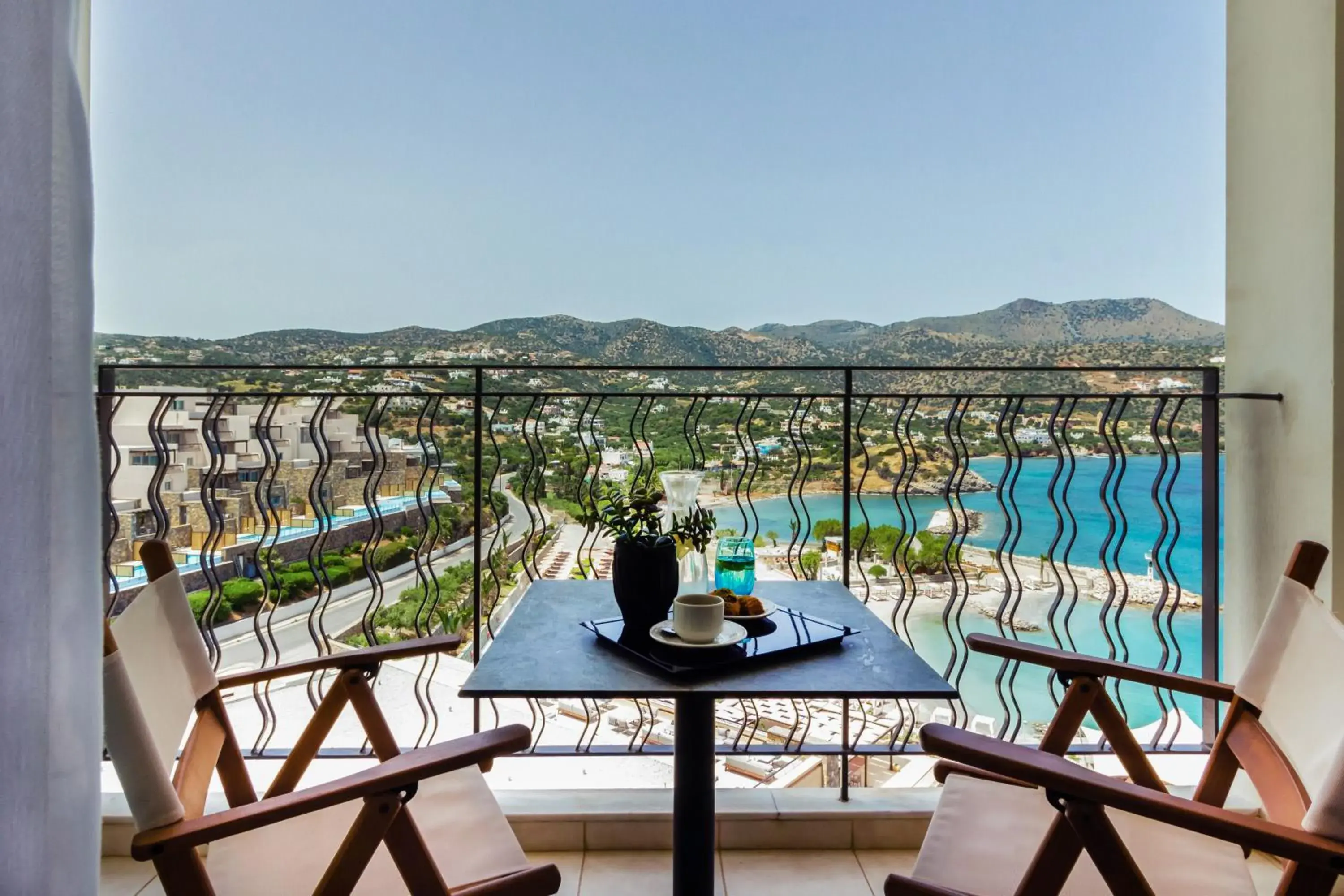 View (from property/room), Balcony/Terrace in Wyndham Grand Crete Mirabello Bay