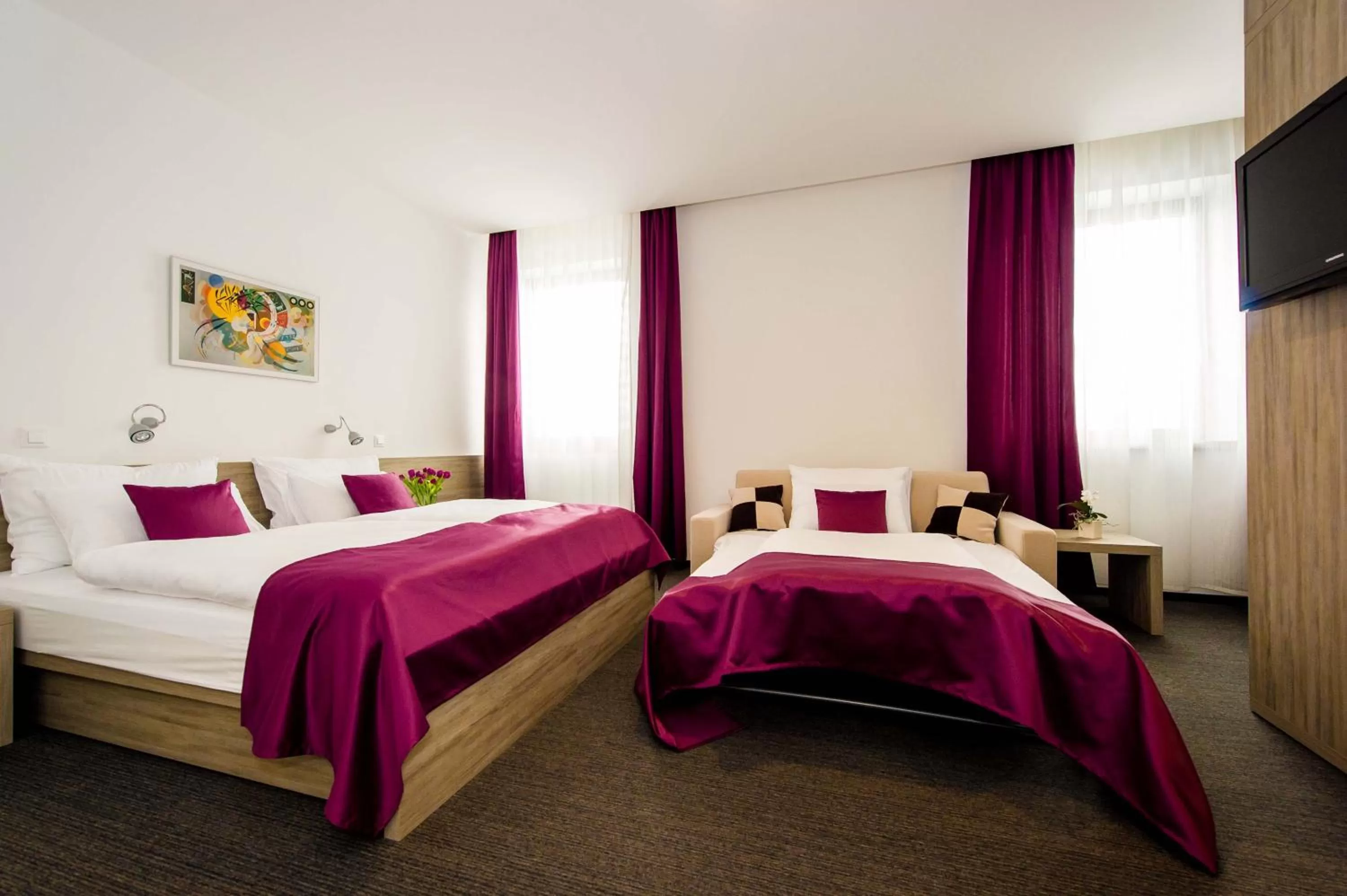 Bedroom, Bed in Hotel Meksiko