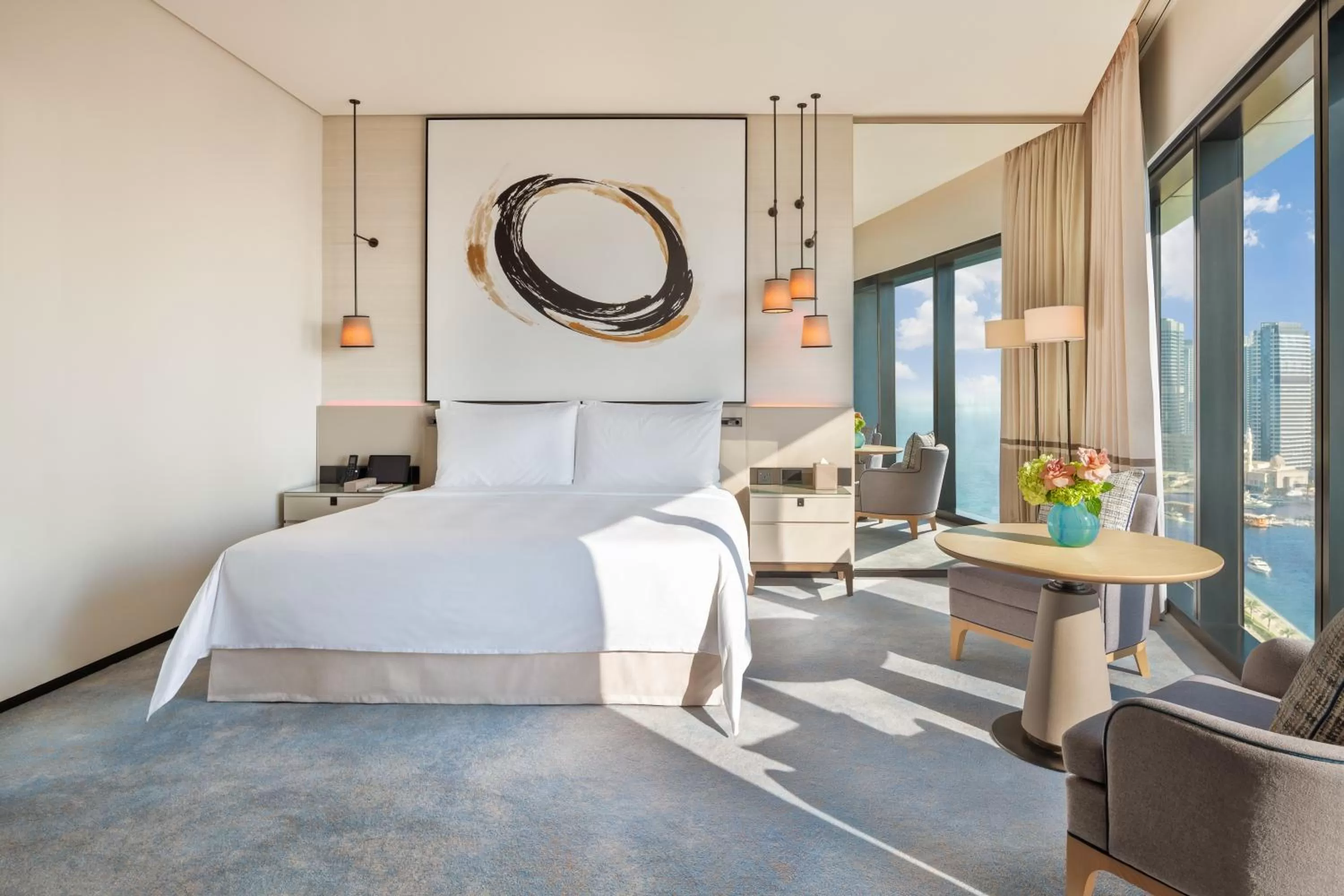 Seating area, Bed in Address Beach Resort