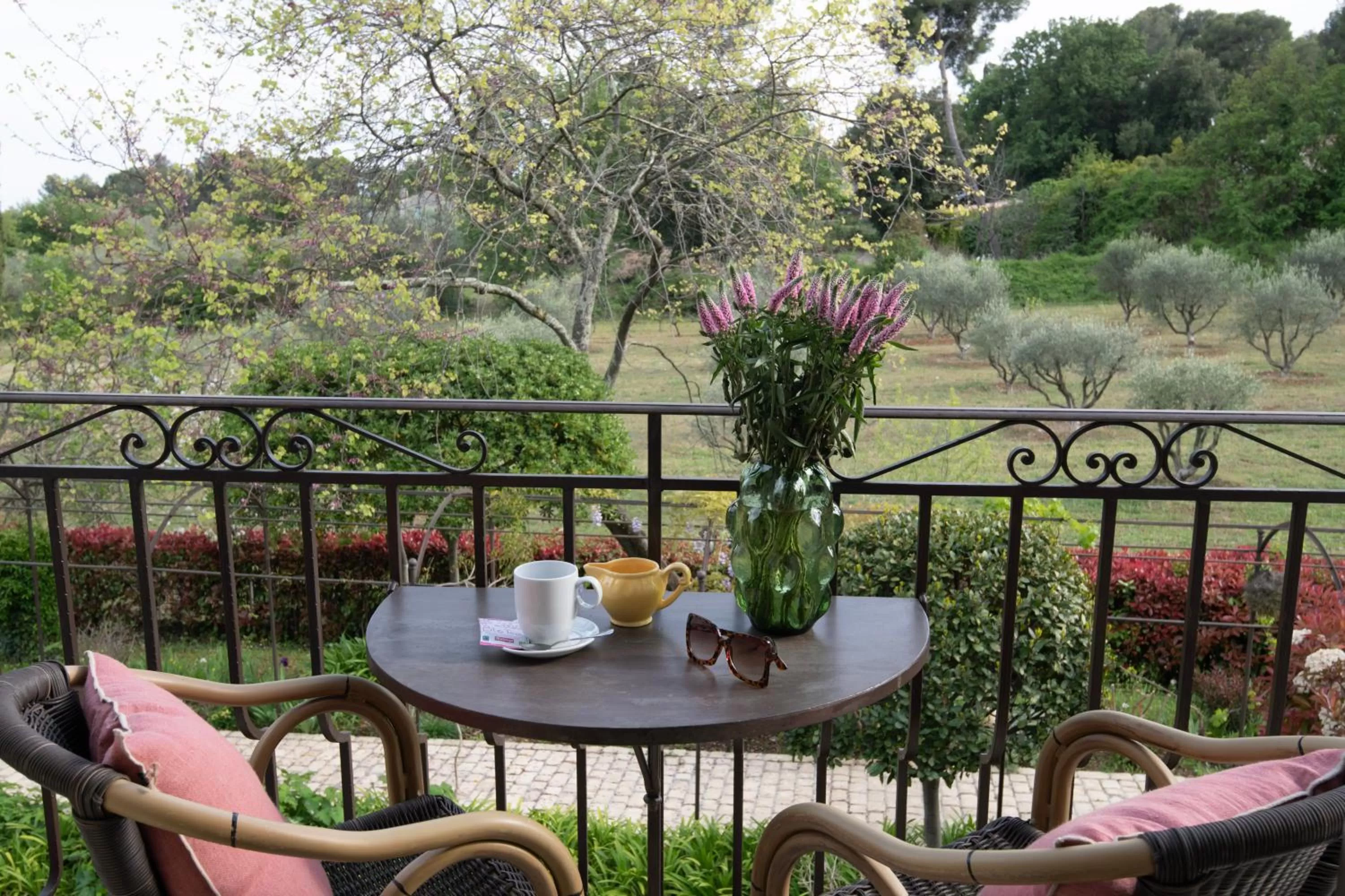 Patio in Hotel Les Messugues