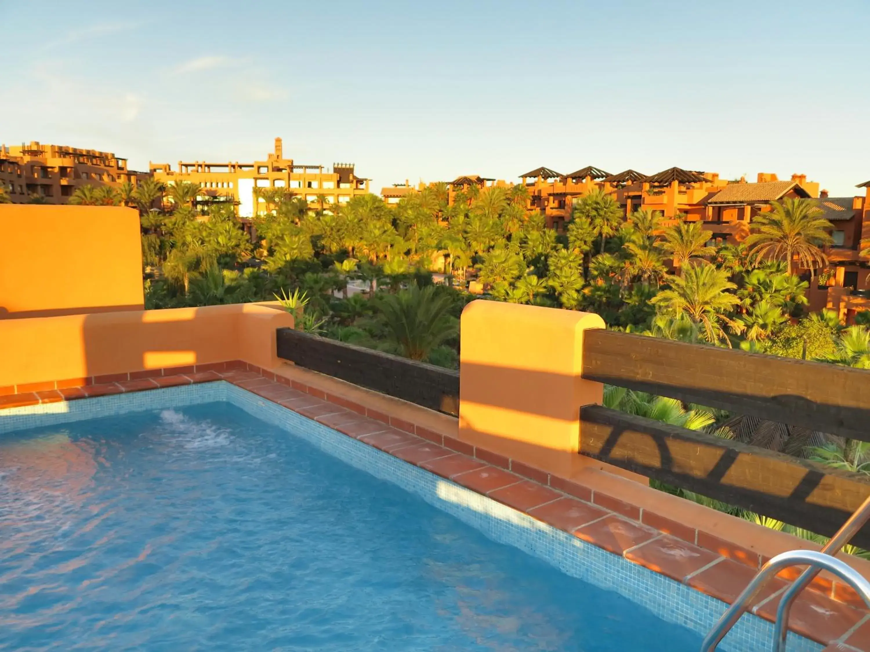 Balcony/Terrace, Swimming Pool in Aparthotel Novo Resort