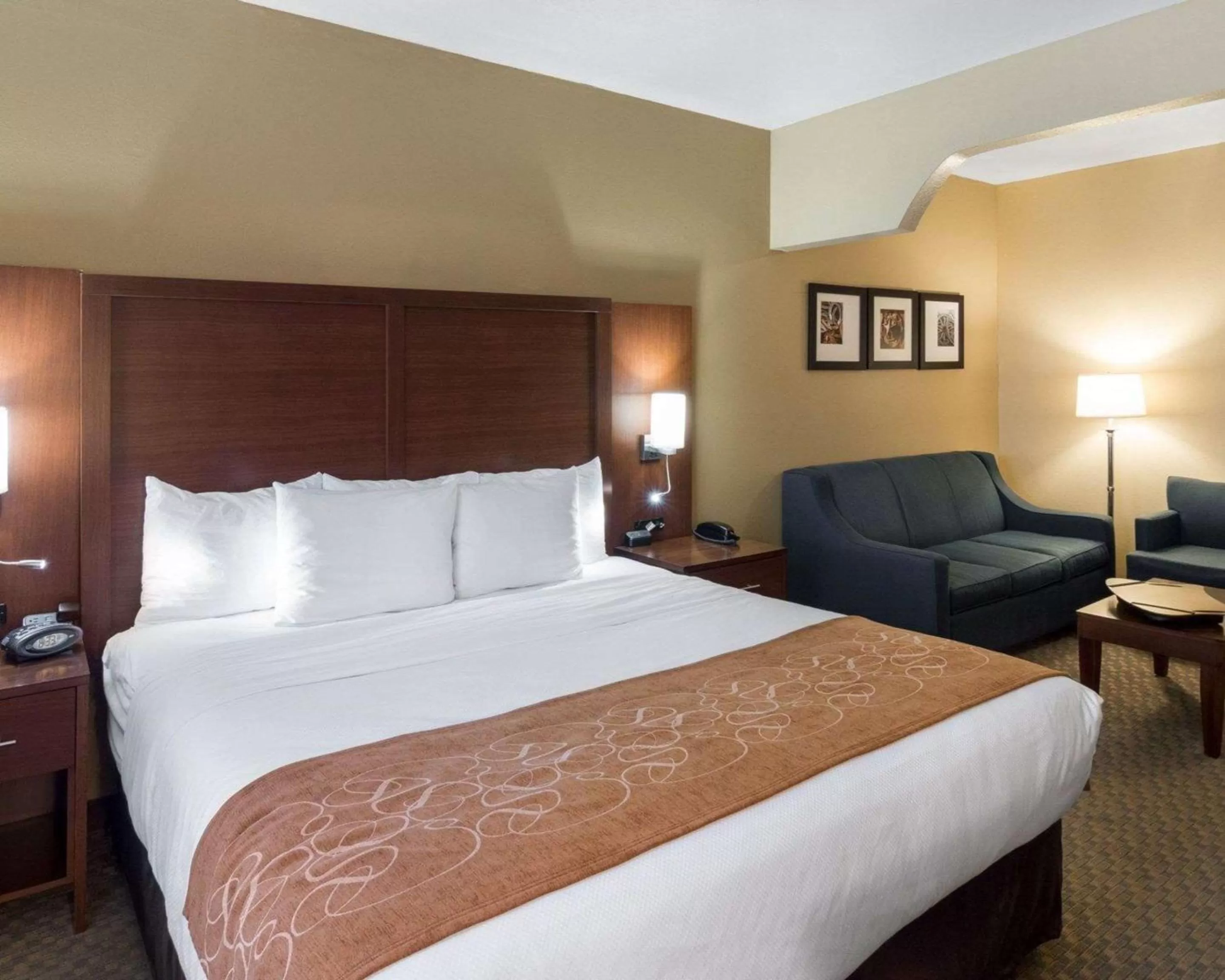 King Suite with Whirlpool Bath - Accessible/Non-Smoking in Quality Suites Midland