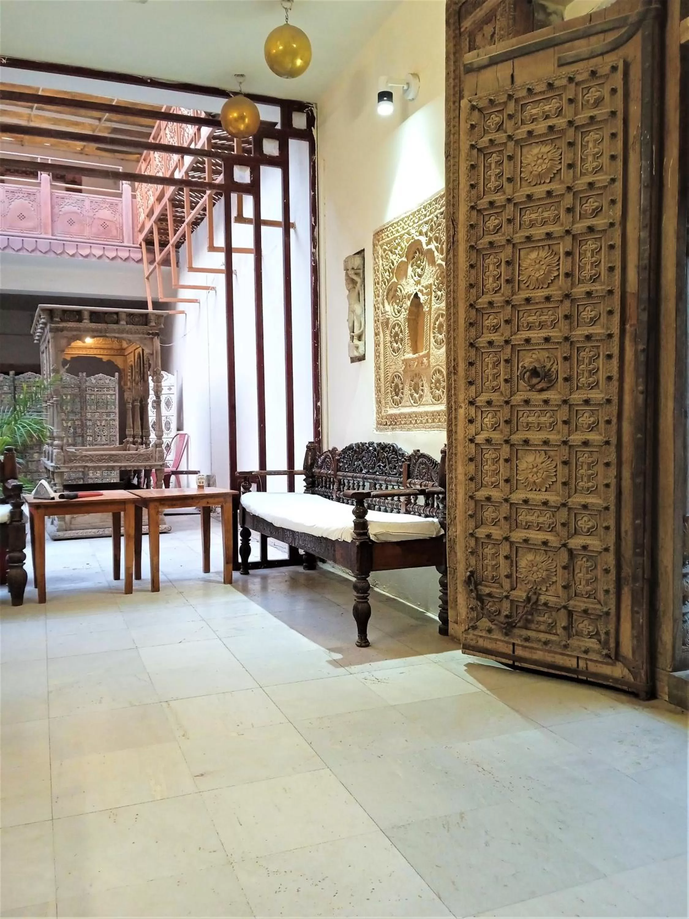 Seating area in Rigmor haveli