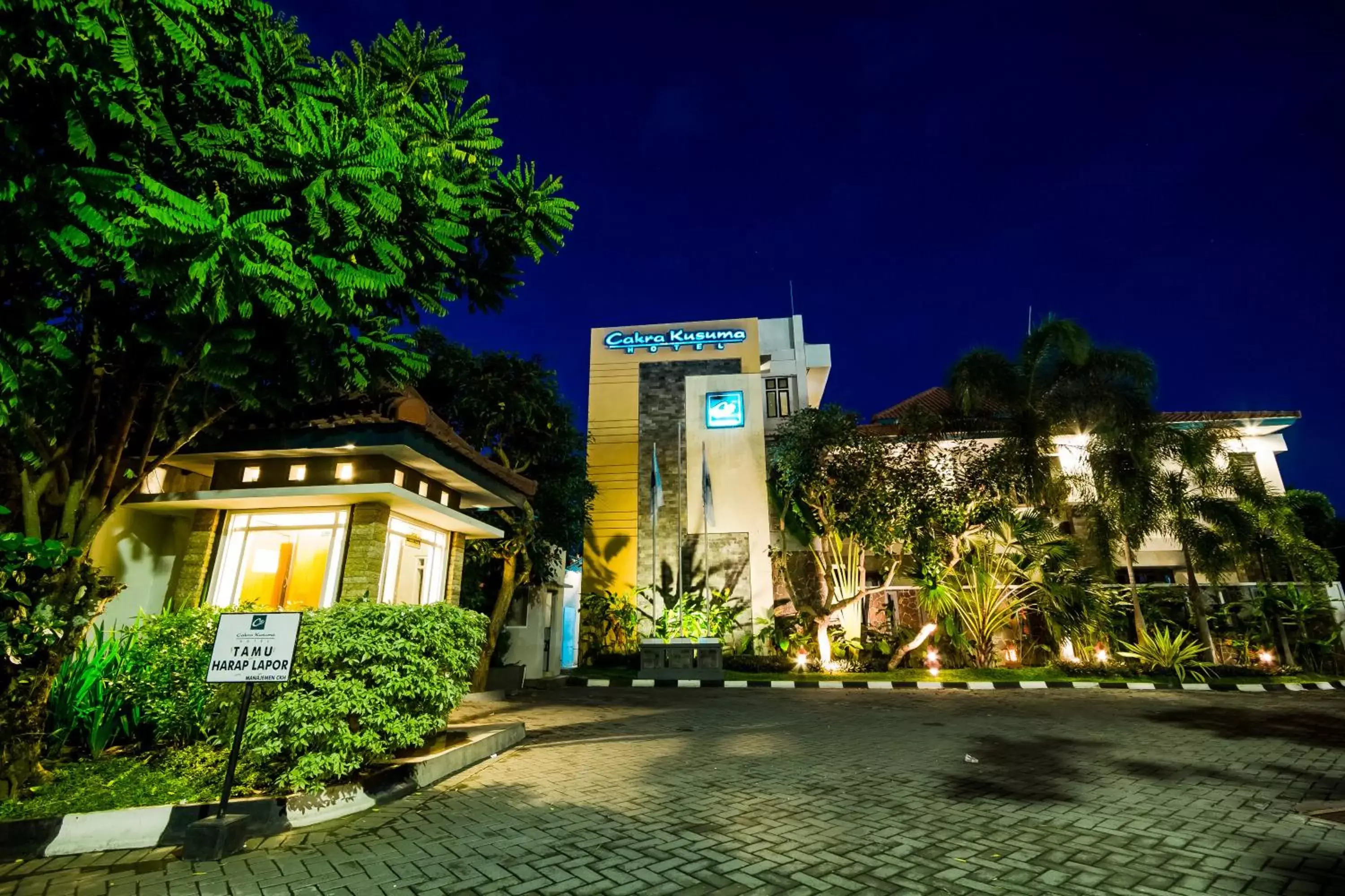Night, Property Building in Cakra Kusuma Hotel