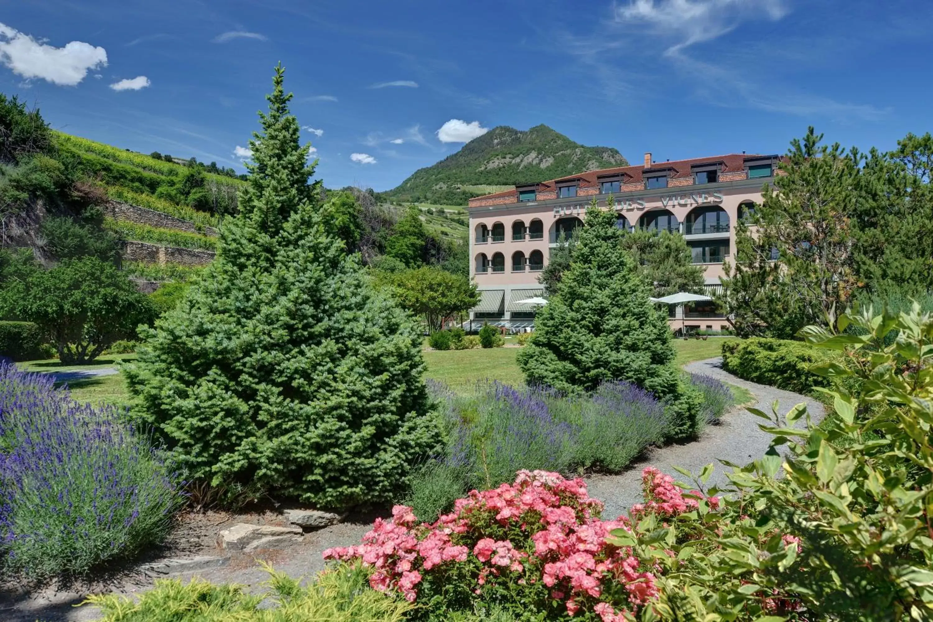 Garden, Property Building in Hôtel des Vignes